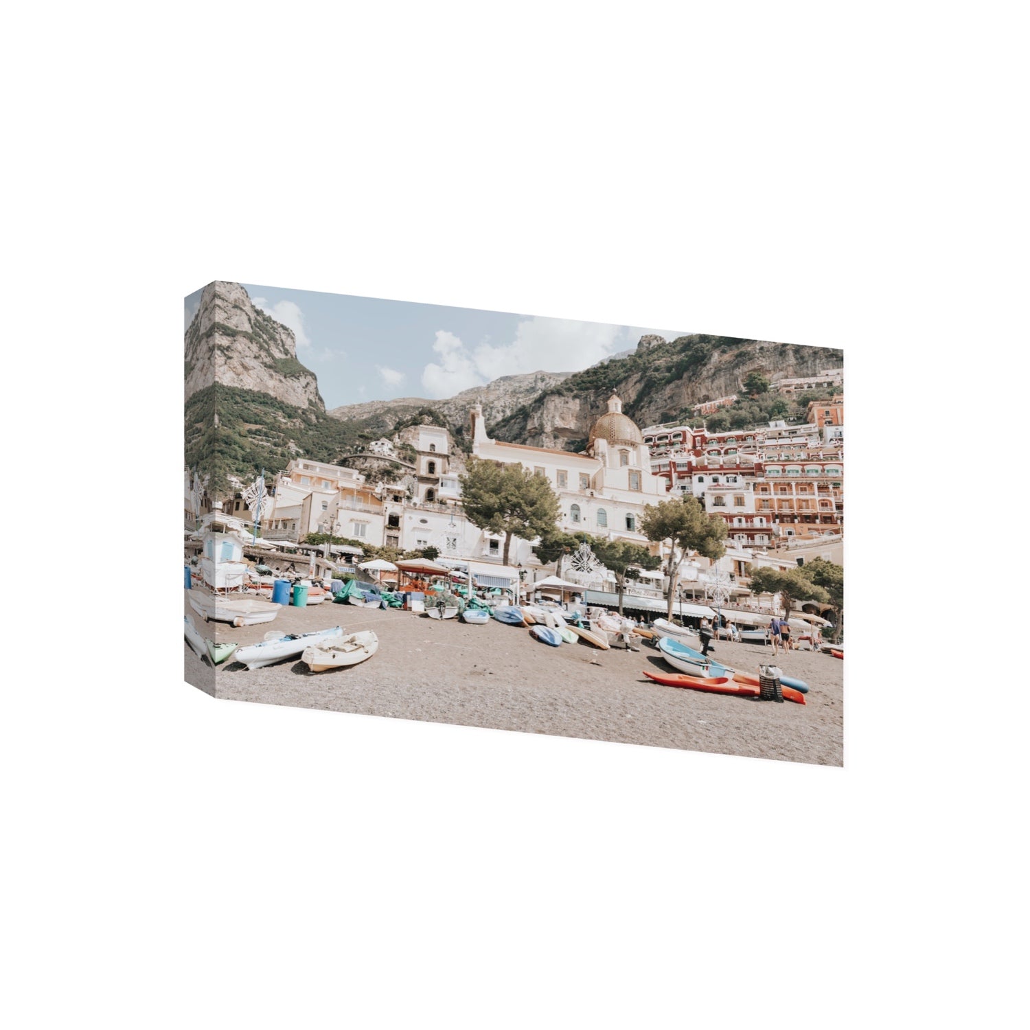 Pastel Paradise fine art print, Positano, Italy, Giant, Stretched Canvas