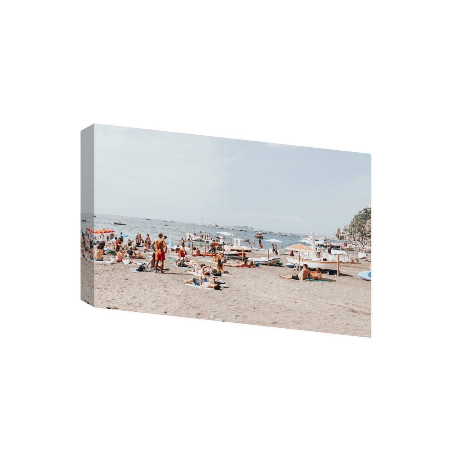Beachy Vibes fine art print, Positano, Italy, Giant, Stretched Canvas
