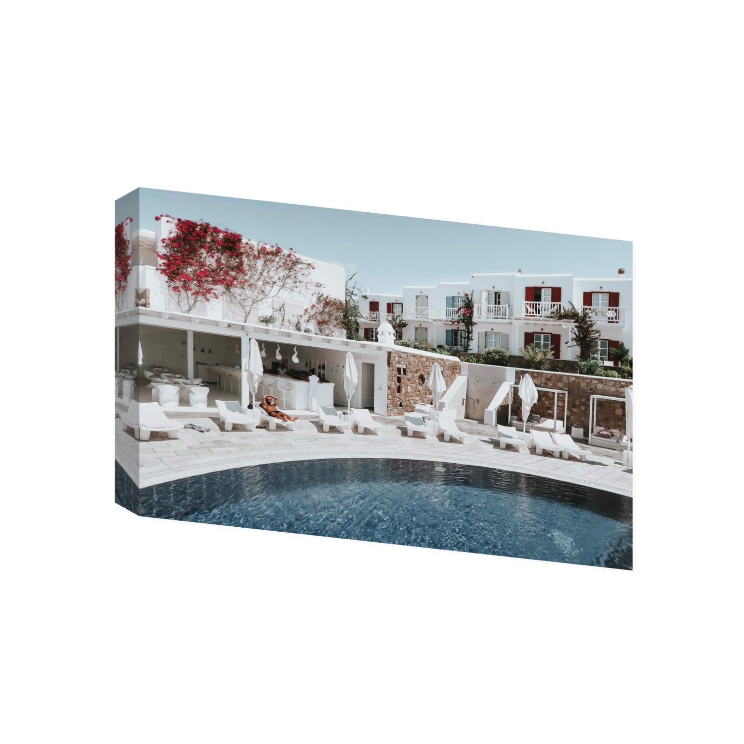 Got The First Lounge fine art print, Mykonos, Greece, Gallery, Stretched Canvas