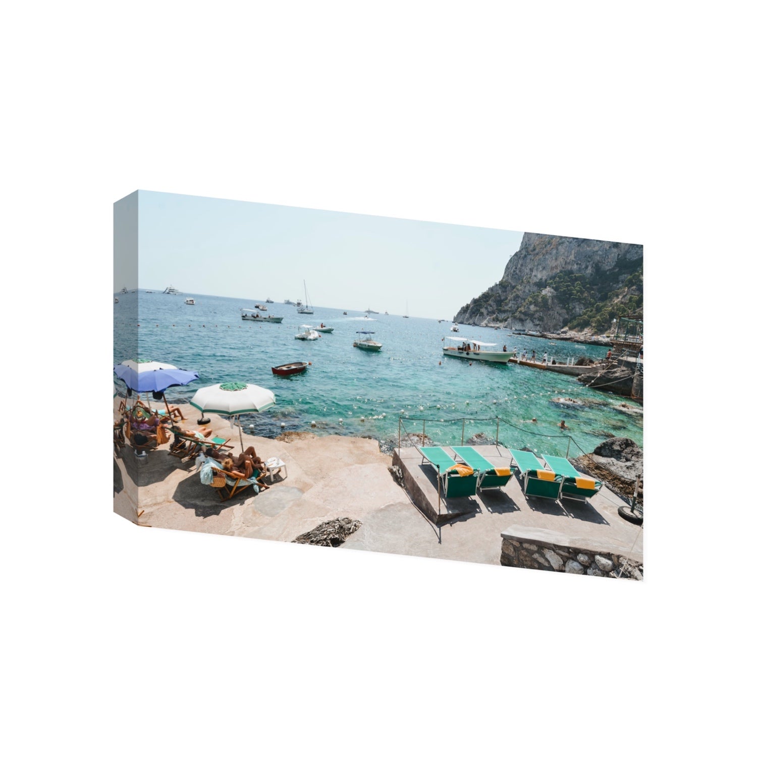 Save Me A Seat Capri Mediterranean wall art Gallery stretched canvas print