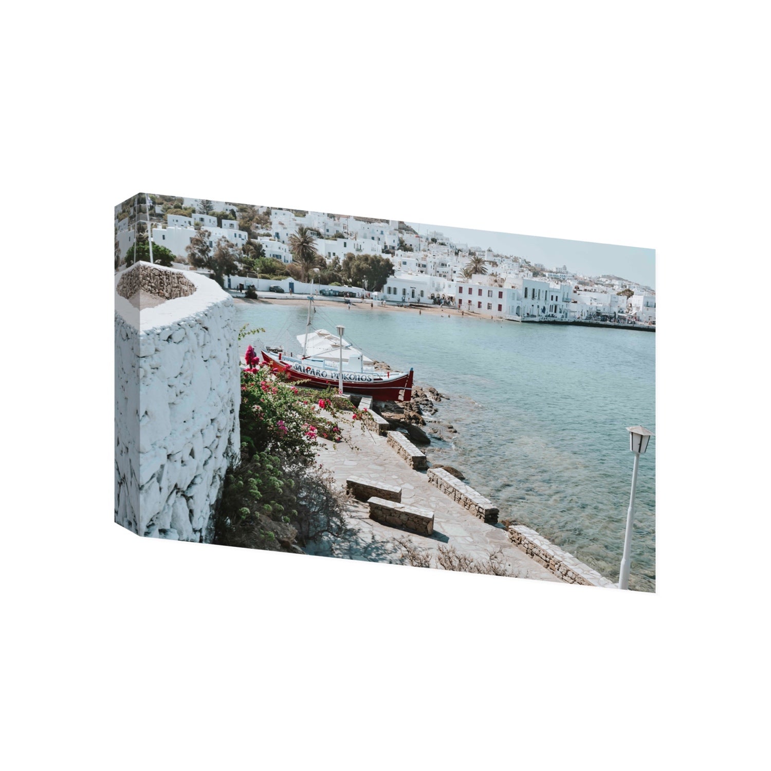 Harika Mykonos Greek island wall art Gallery stretched canvas print