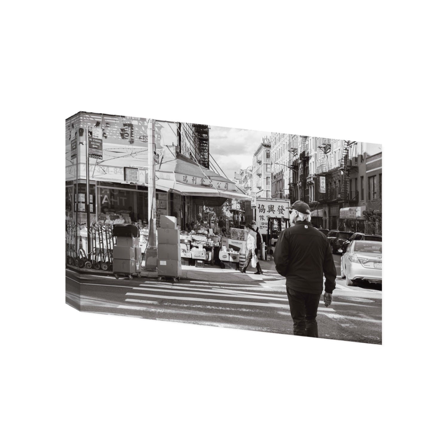 Chinatown New York NYC Street wall art Gallery stretched canvas print