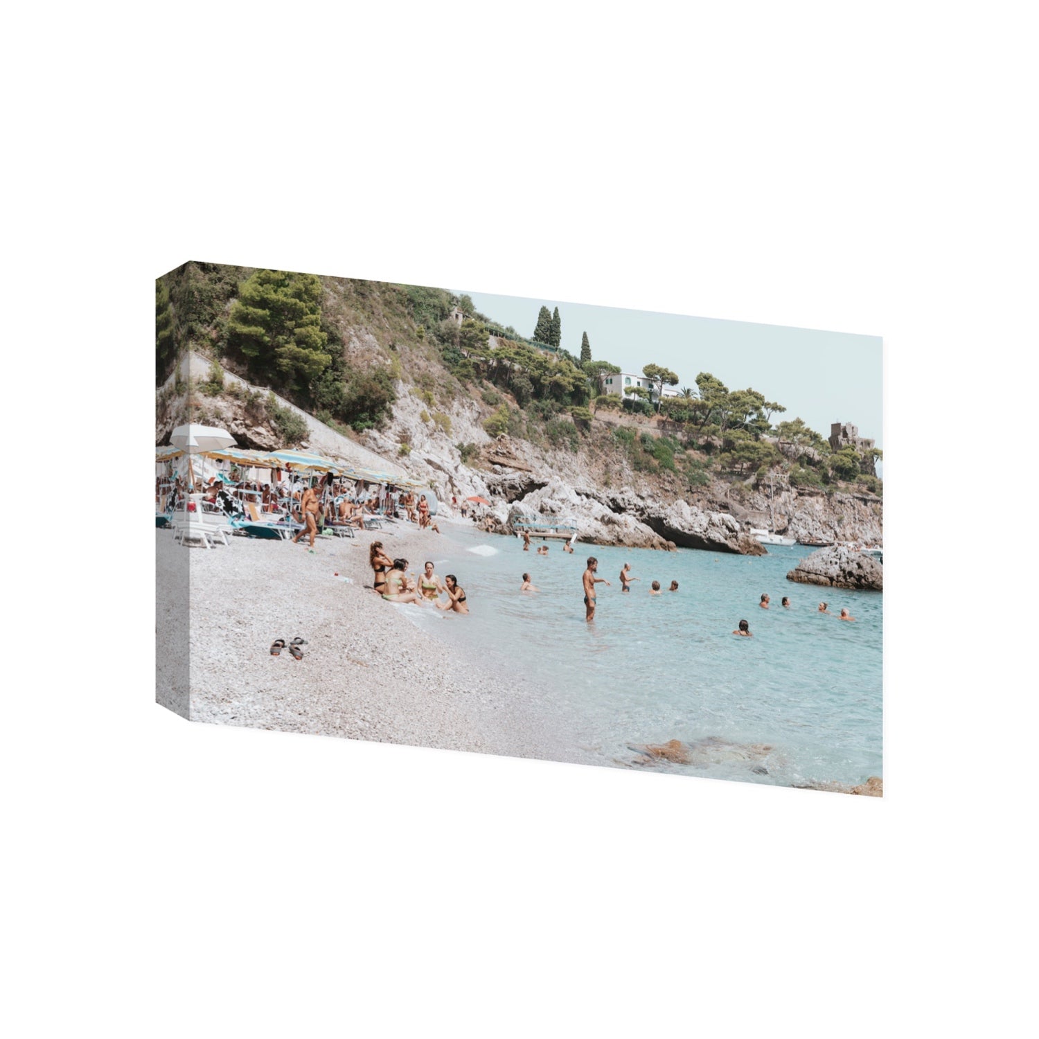 La Vacanza Amalfi Mediterranean wall art Gallery stretched canvas print