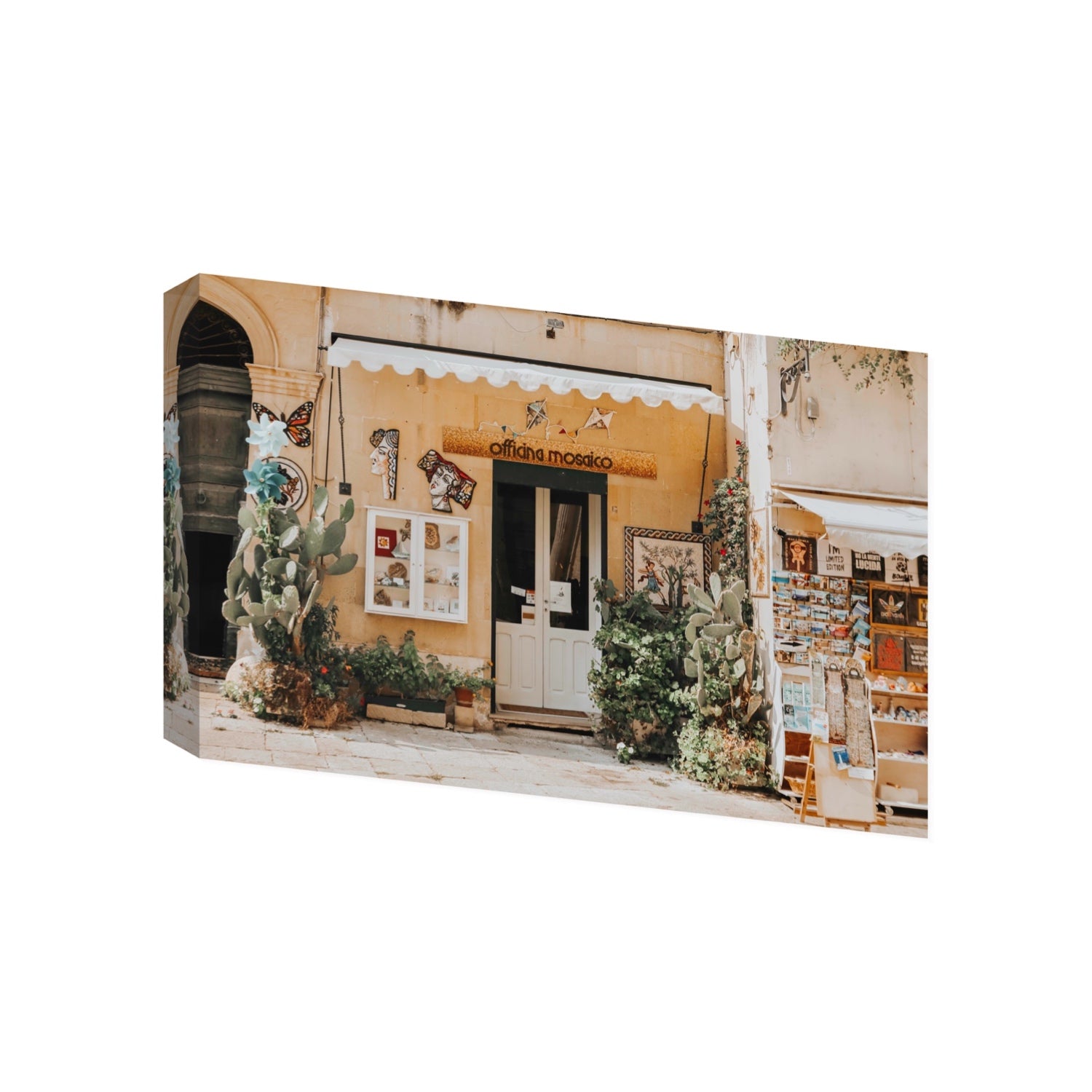 Mosaic Workshop Puglia Italian wall art Gallery stretched canvas print