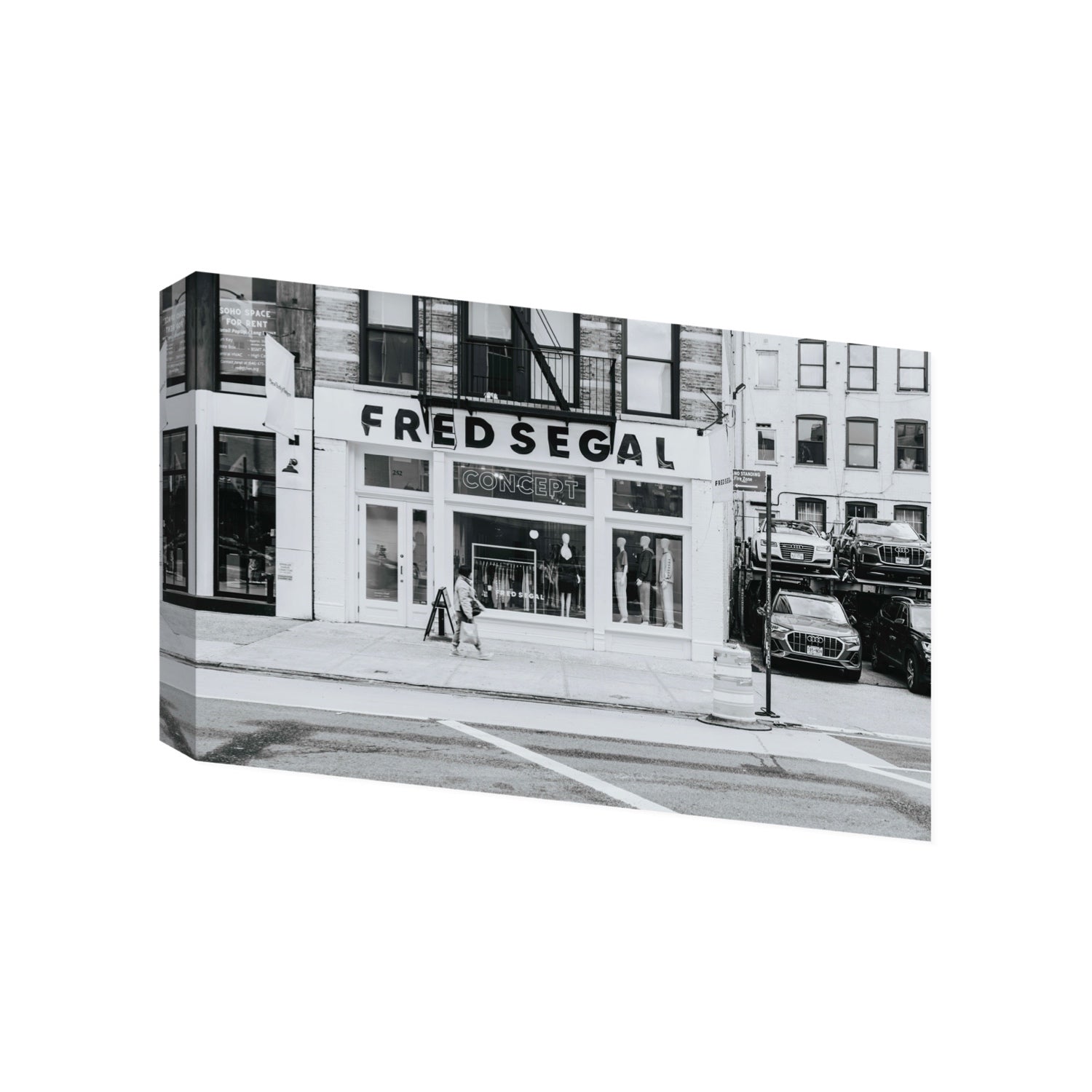 Noir York New York NYC Black & White wall art Gallery stretched canvas print