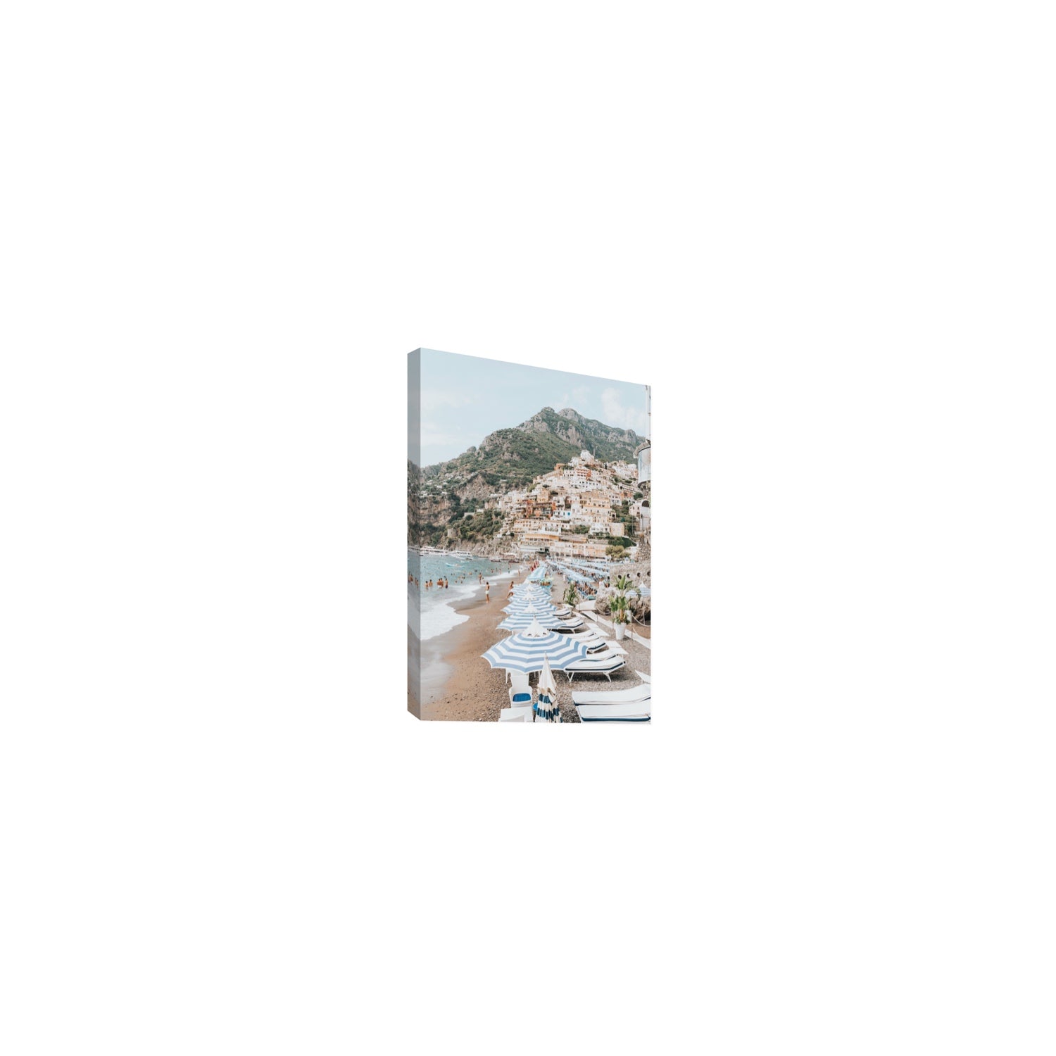 The Cliffside Village fine art print, Positano, Italy, Small, Stretched Canvas