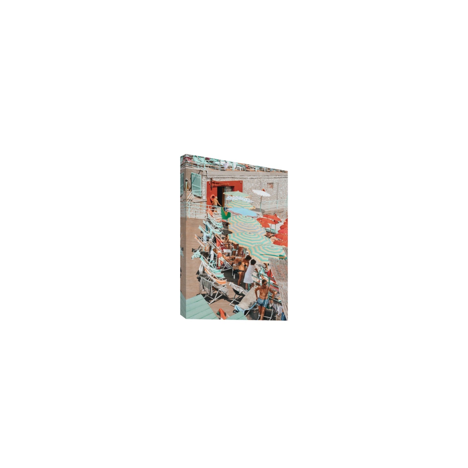 Colourful Canopy fine art print, Capri, Italy, Small, Stretched Canvas