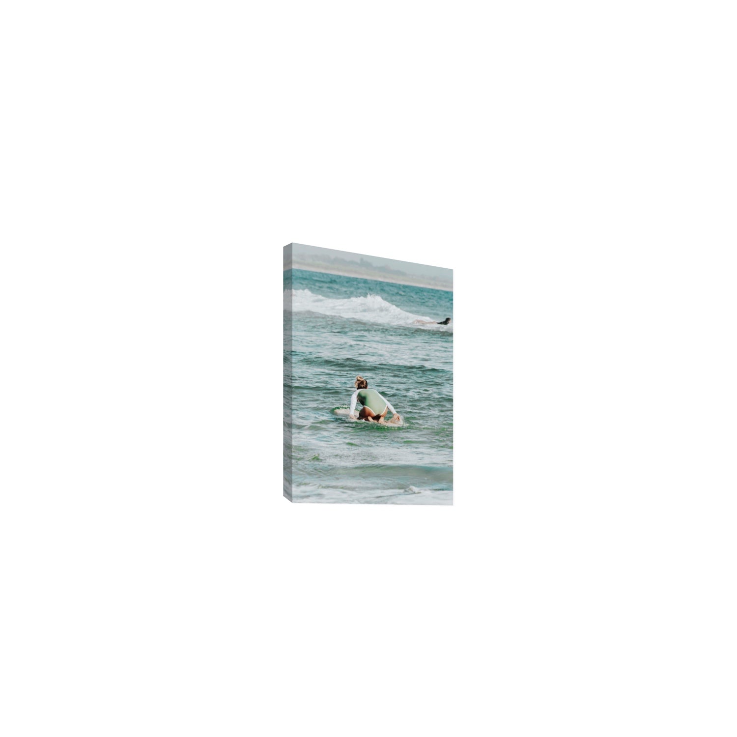 Quincy Byron Bay Surf coastal wall art Small stretched canvas print