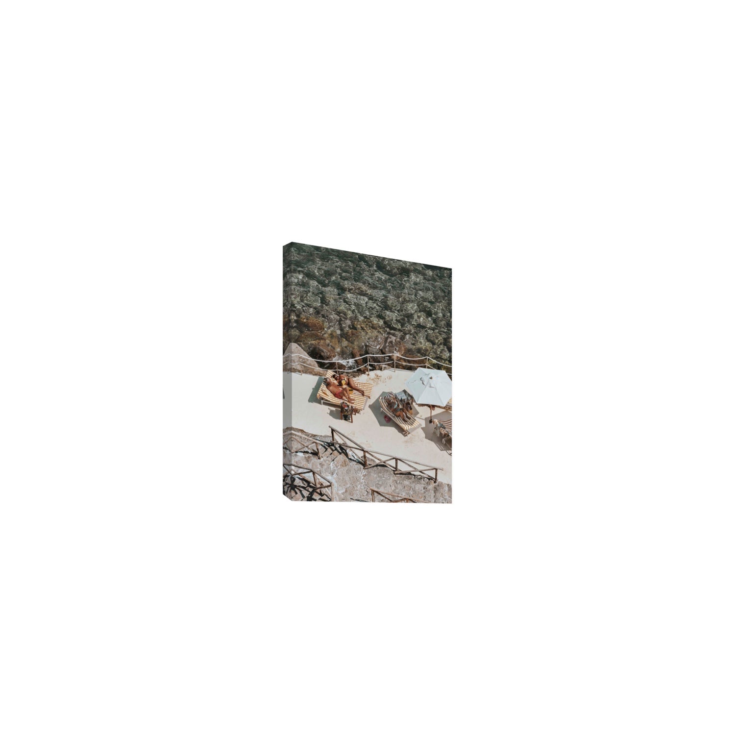 Lounge Lizards Tuscany Italian decor wall art Small stretched canvas print