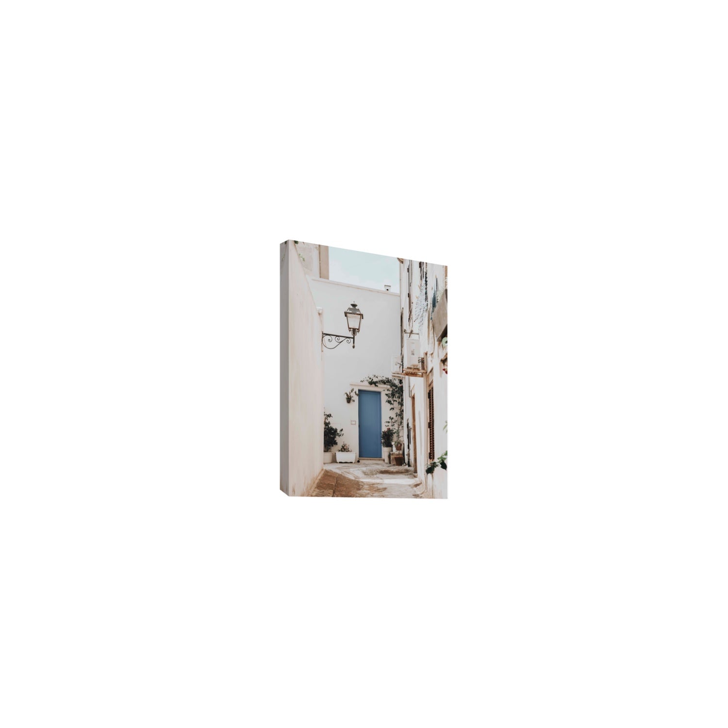 Entry Envy Puglia Ostuni wall art Small stretched canvas print
