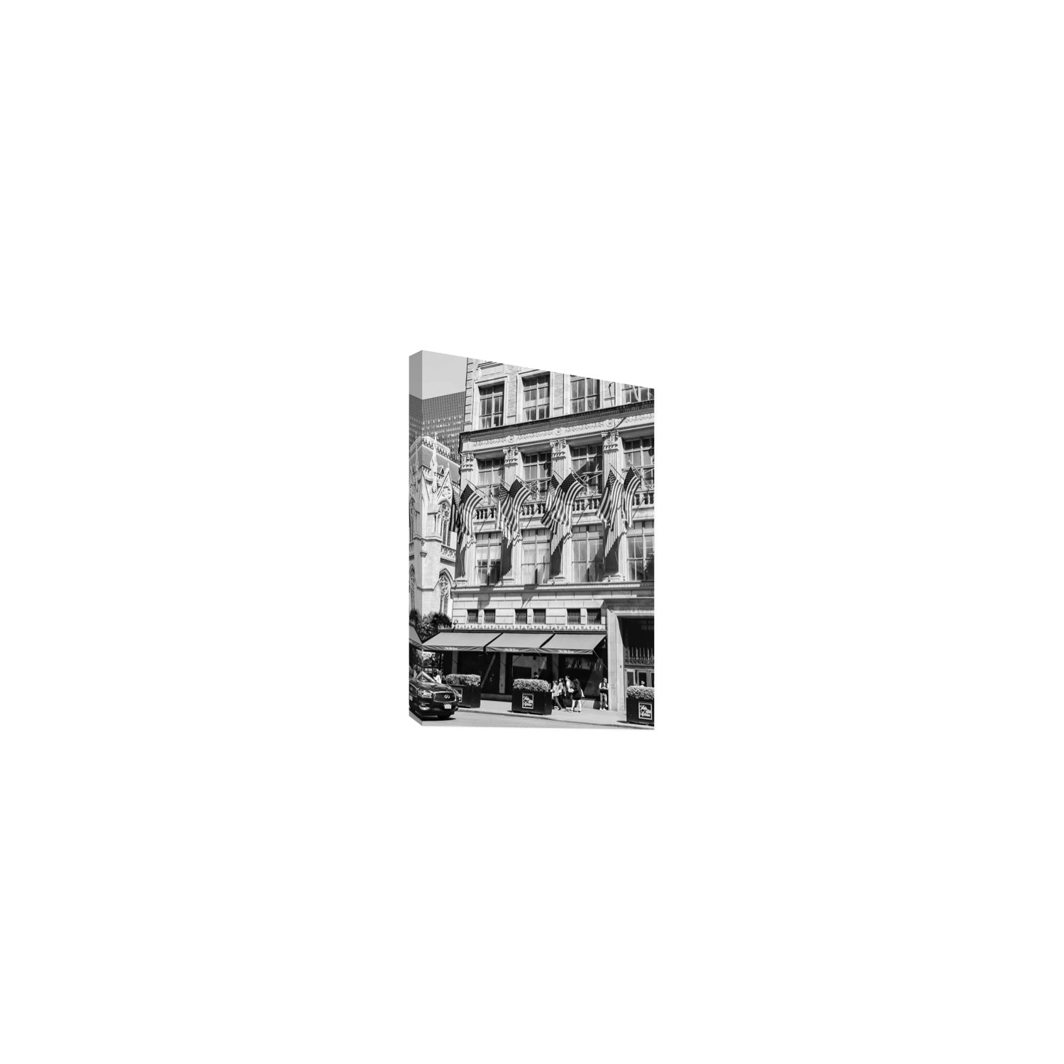 Luxury On Fifth fine art print, New York, United States, Small, Stretched Canvas