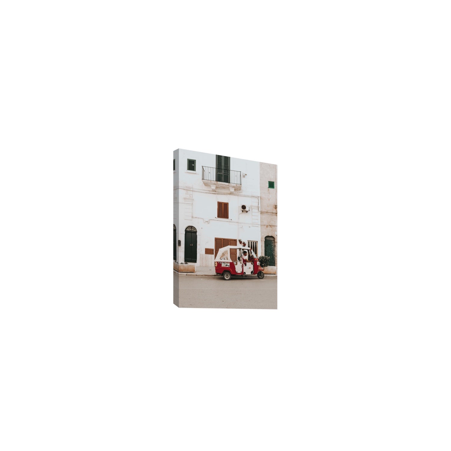 Groovy Piaggio Puglia Italian wall art Small stretched canvas print