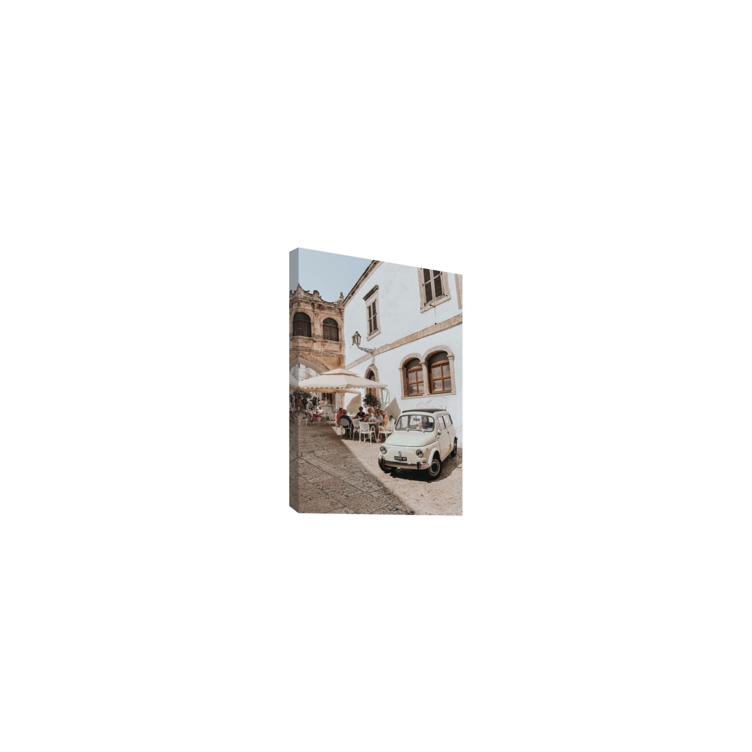 Piazza di Ostuni Puglia Italian wall art Small stretched canvas print