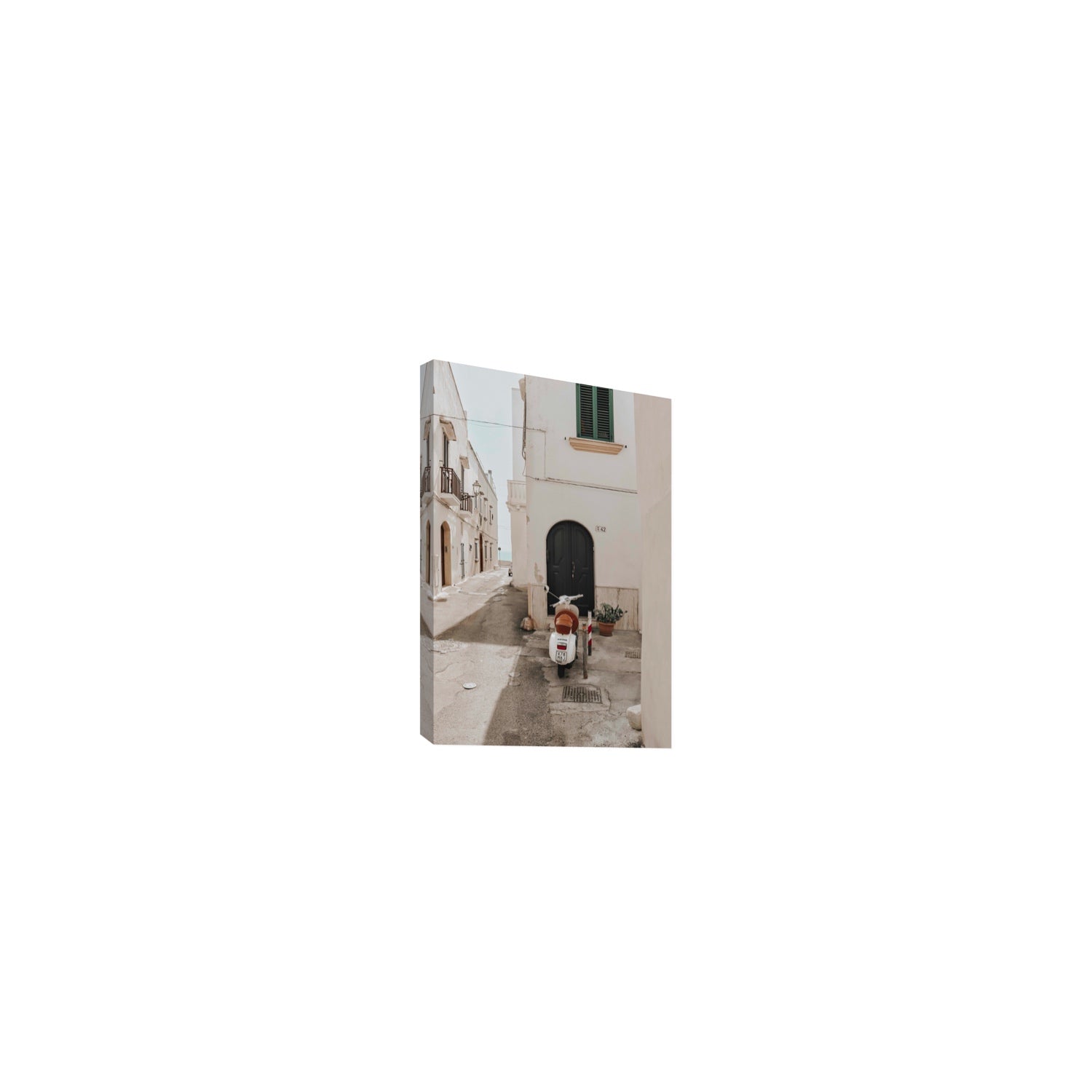 La Casa 42 Puglia Gallipoli Italian wall art Small stretched canvas print