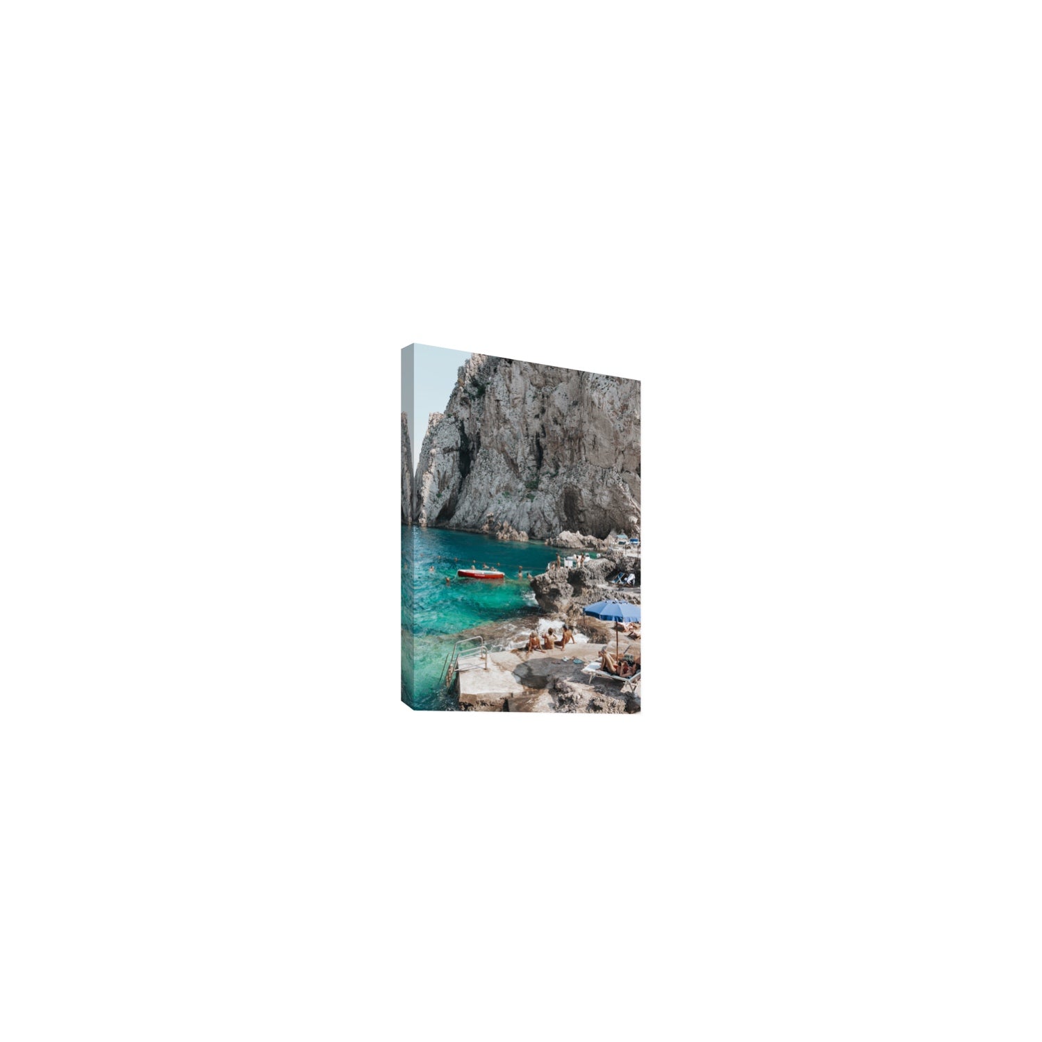 Tranquility fine art print, Capri, Italy, Small, Stretched Canvas