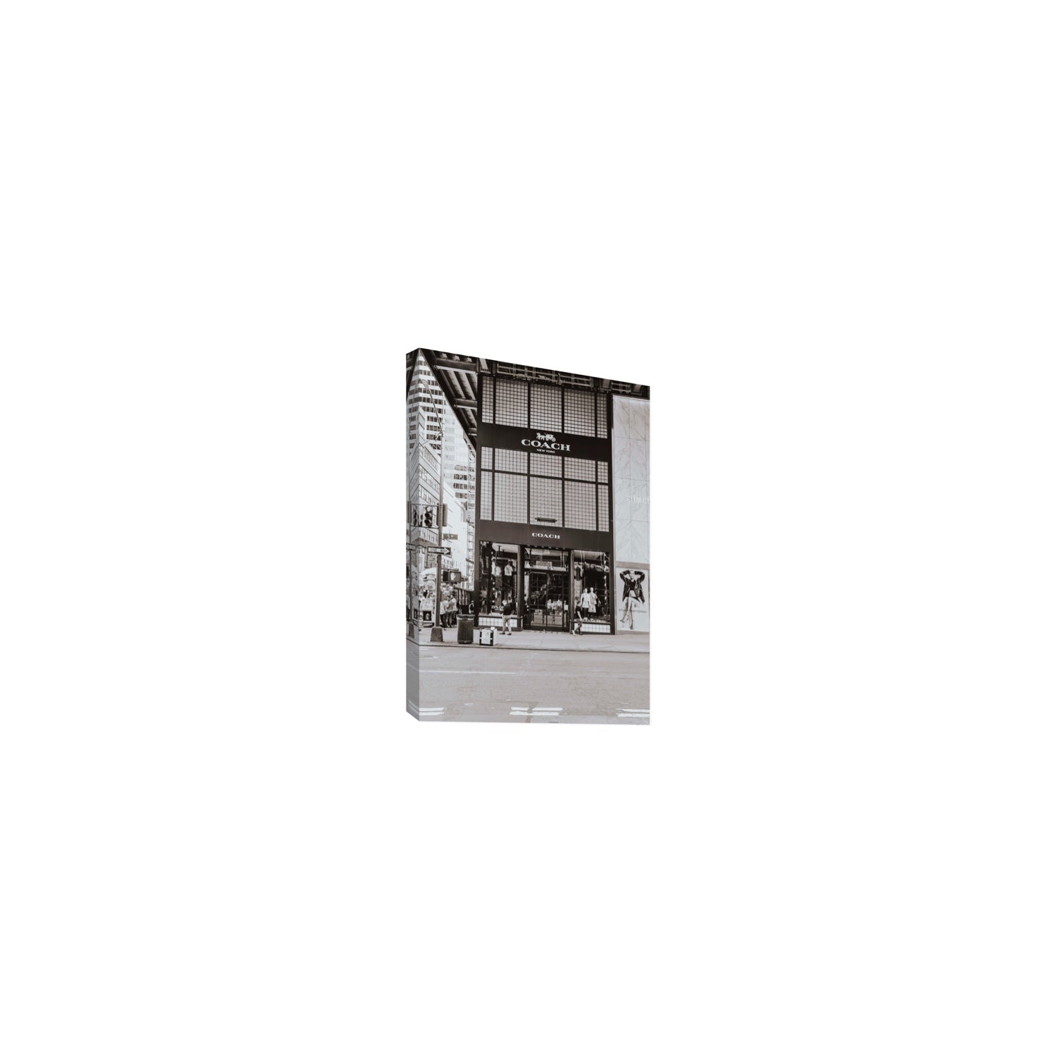 Coach Uptown fine art print, New York, United States, Small, Stretched Canvas
