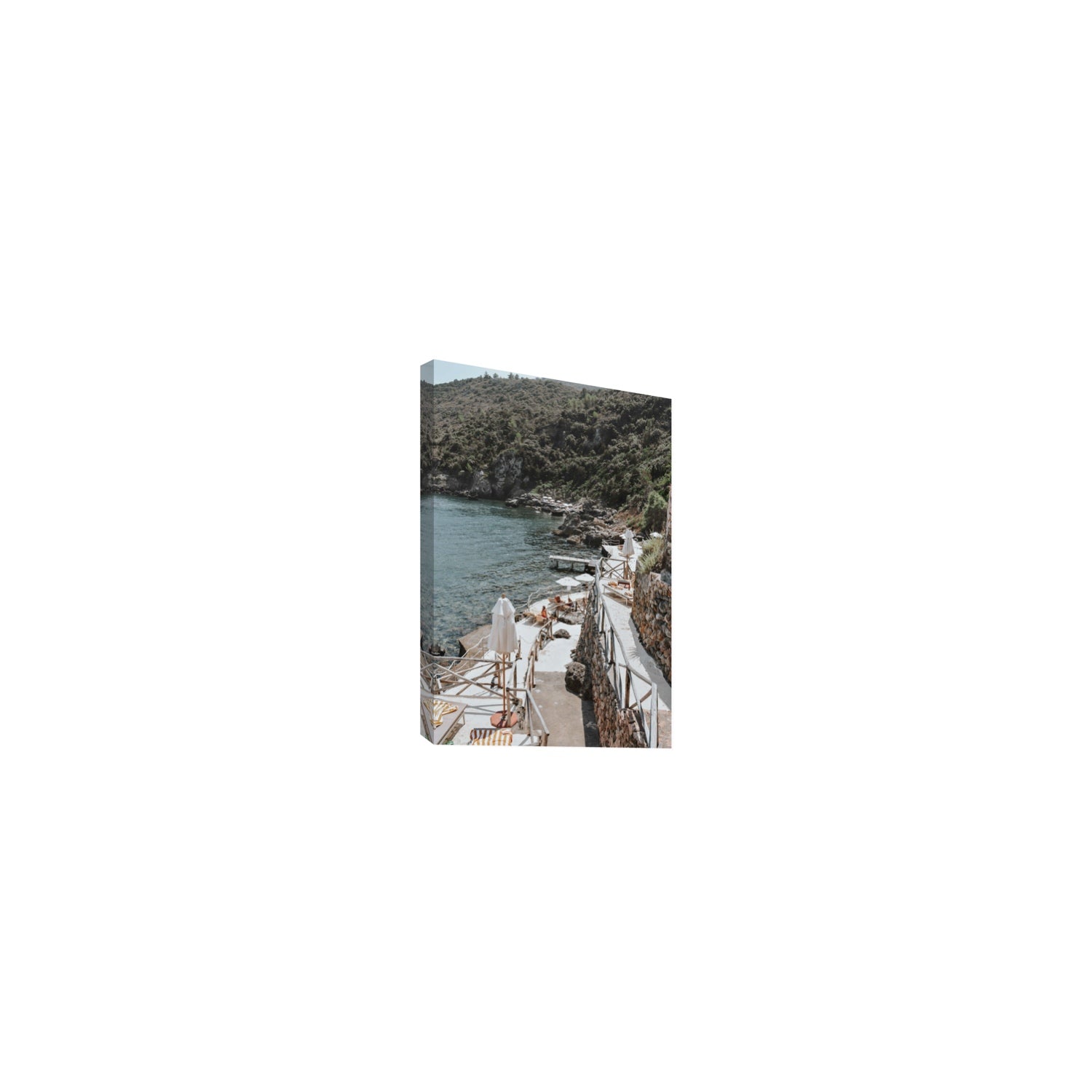L'Estate Tuscany coastal Italian wall art Small stretched canvas print
