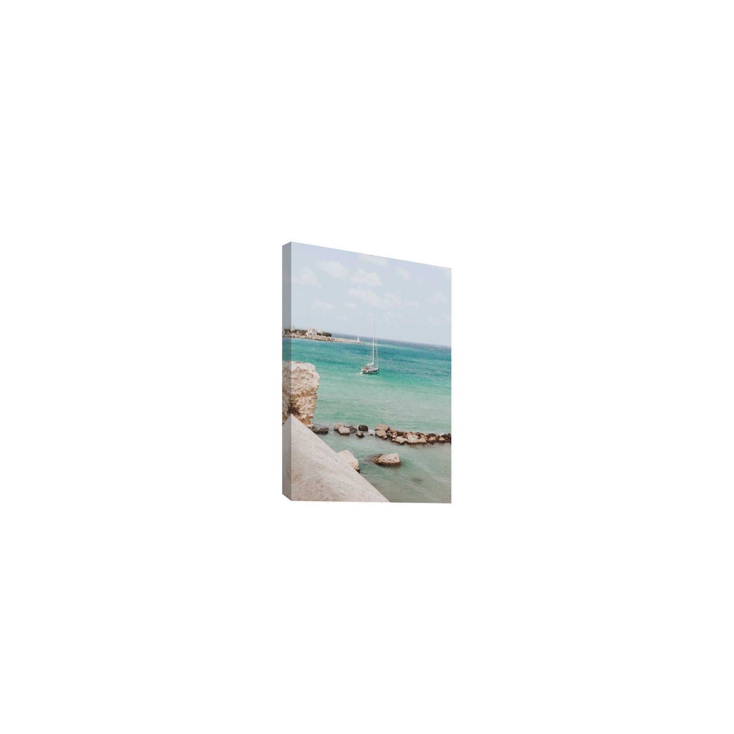 Seafarer's Dream Puglia Seafarer’s Dream coastal wall art Small stretched canvas print