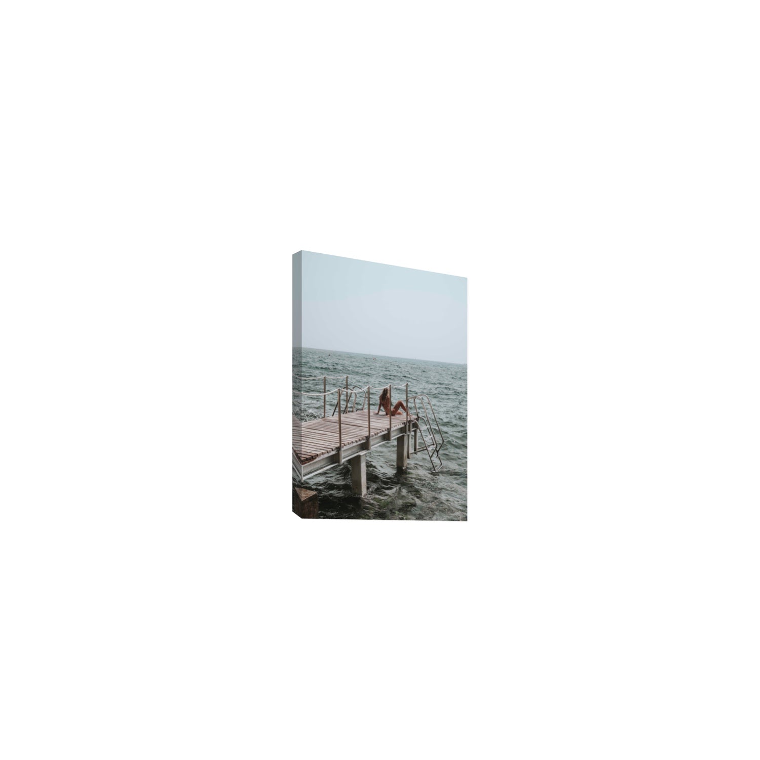 The Dock's Whisper fine art print, Tuscany, Italy, Small, Stretched Canvas