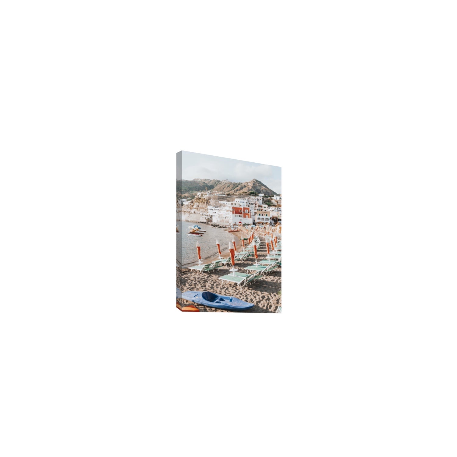 L'Isola del Paradiso Ischia Mediterranean wall art Small stretched canvas print