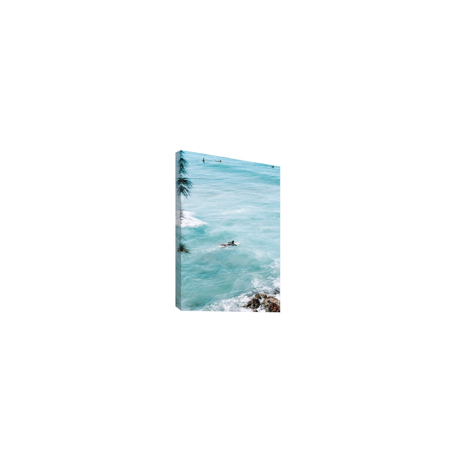 Blue Crush fine art print, Byron Bay, Australia, Small, Stretched Canvas