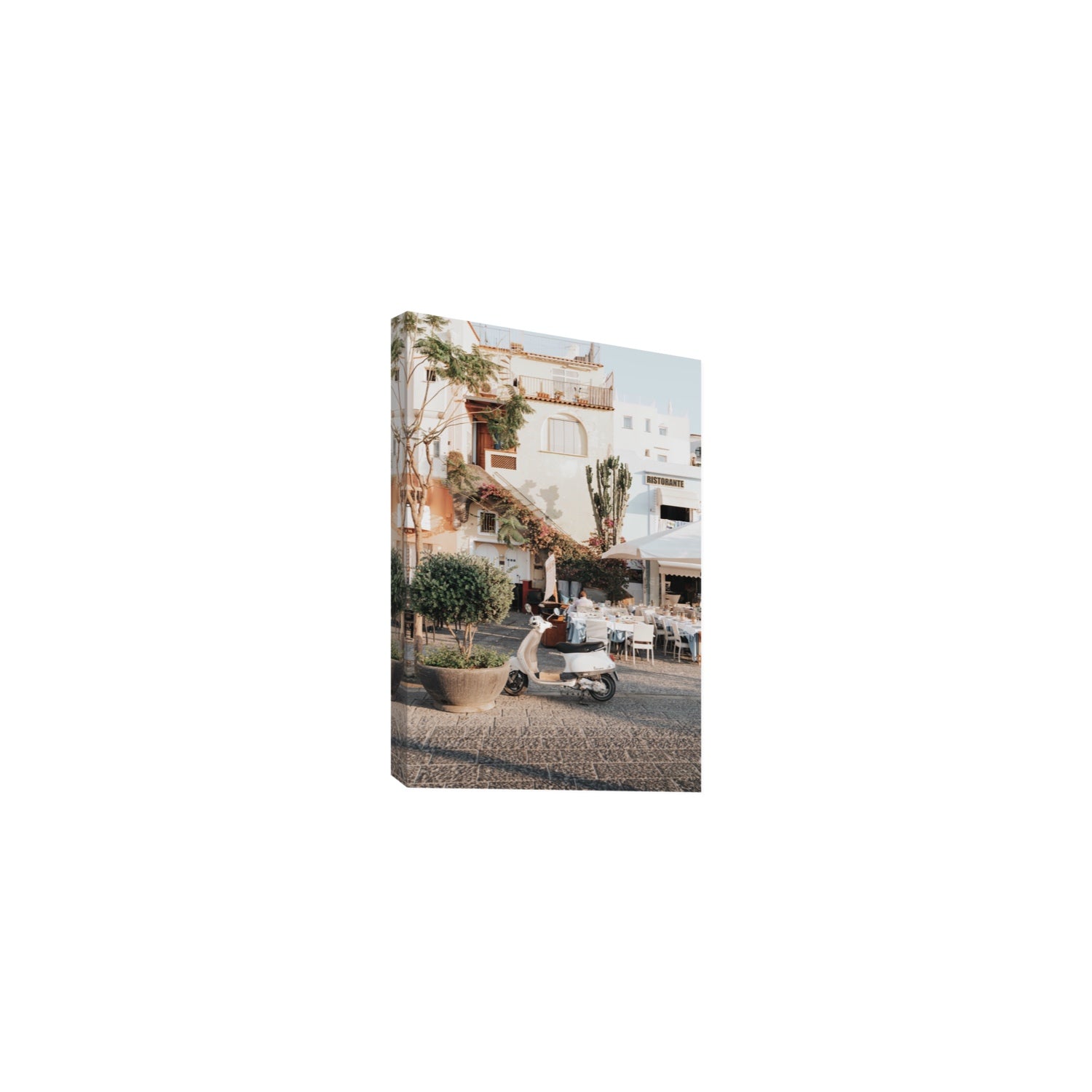Ristorante Ischia Italian Mediterranean decor wall art Medium stretched canvas print