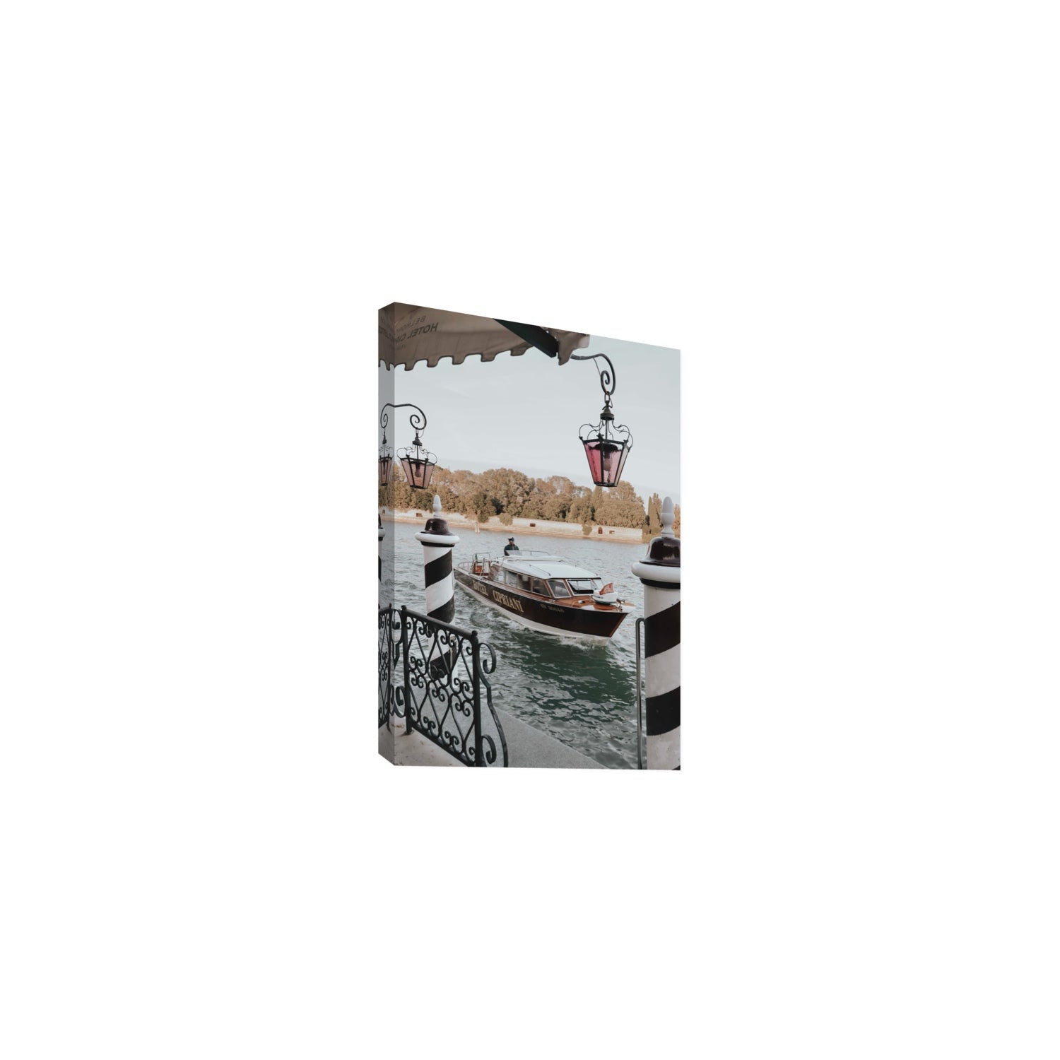 Taxi Shuttle Venice wall art Medium stretched canvas print