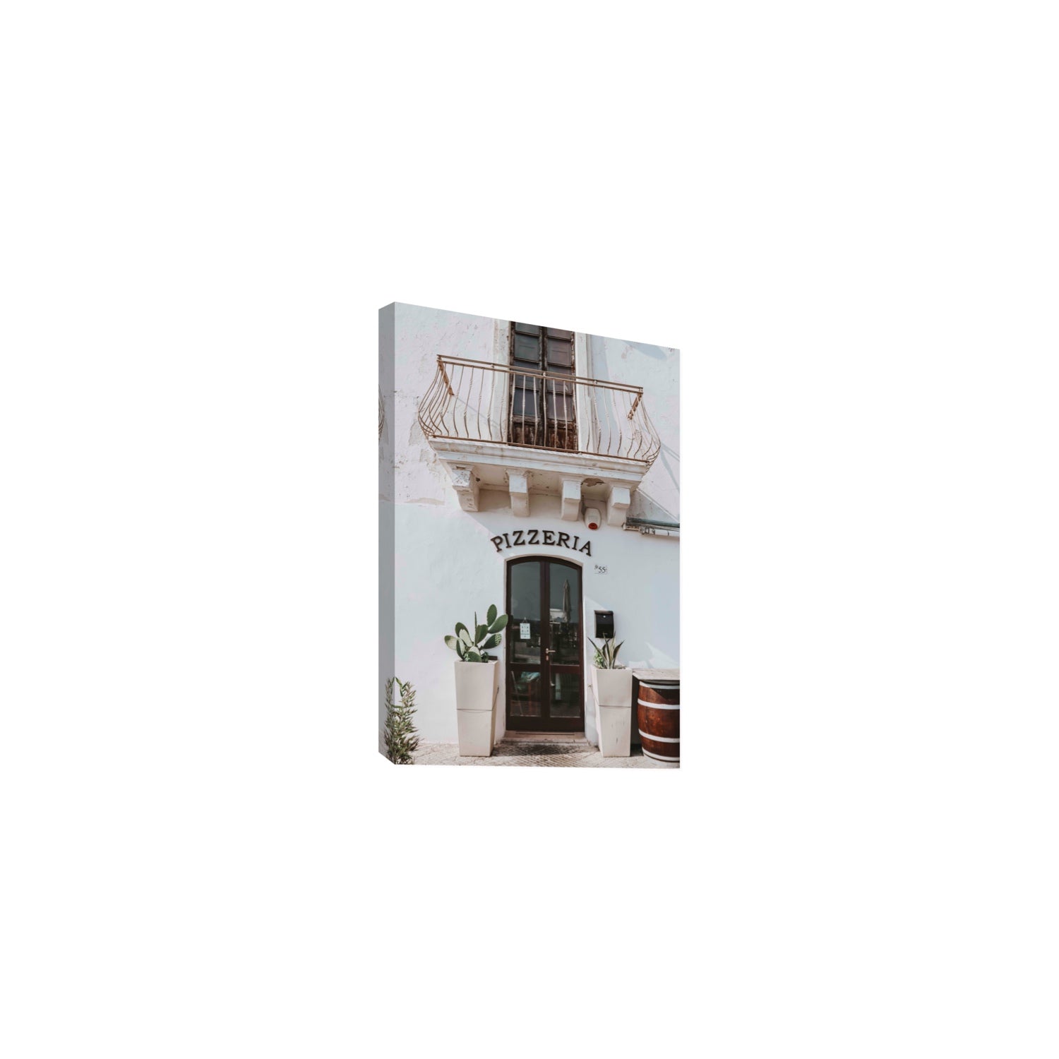 Pizzeria Puglia Italian wall art Medium stretched canvas print
