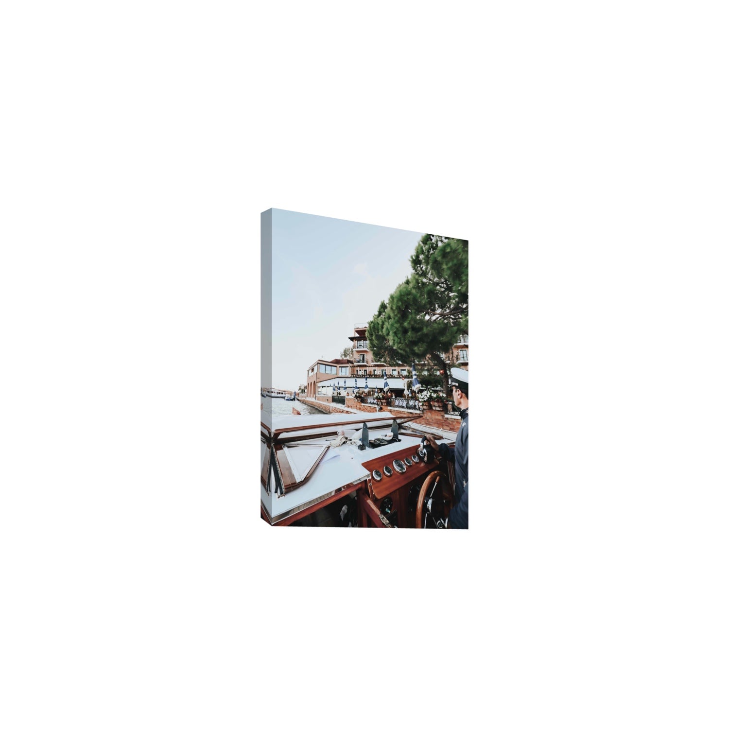 The Driver Venice Canal Italian wall art Medium stretched canvas print