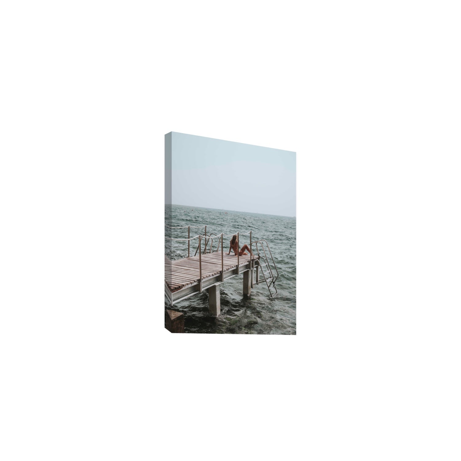 The Dock's Whisper fine art print, Tuscany, Italy, Medium, Stretched Canvas