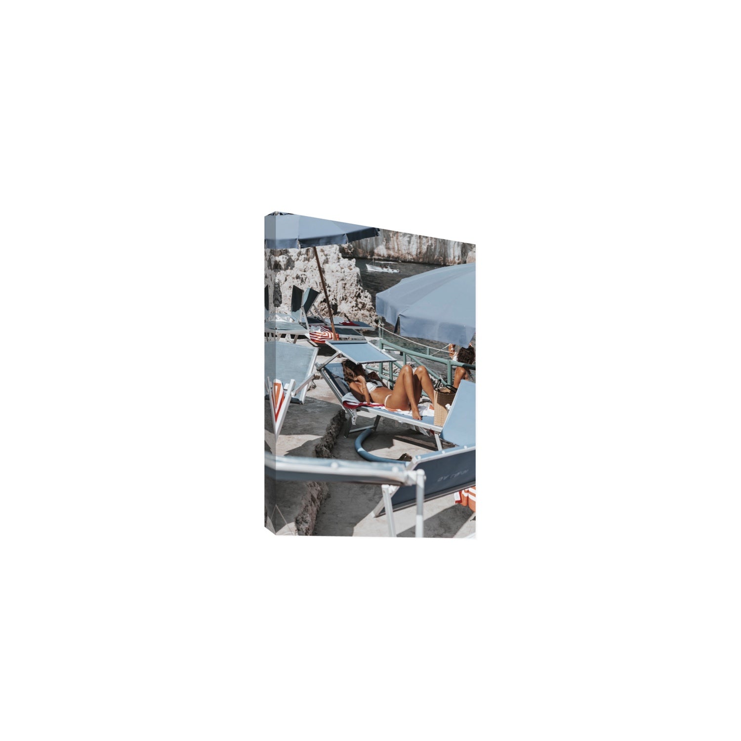 Beach Babe fine art print, Capri, Italy, Medium, Stretched Canvas