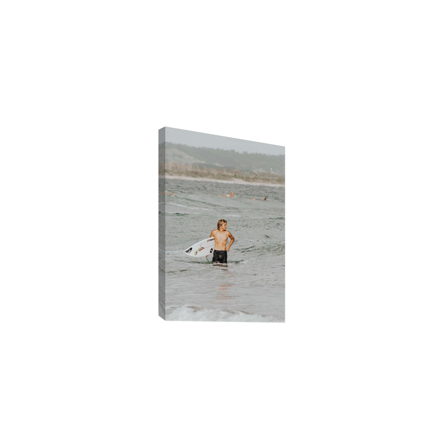 Chasing Mavericks Byron Bay Surf coastal wall art Medium stretched canvas print