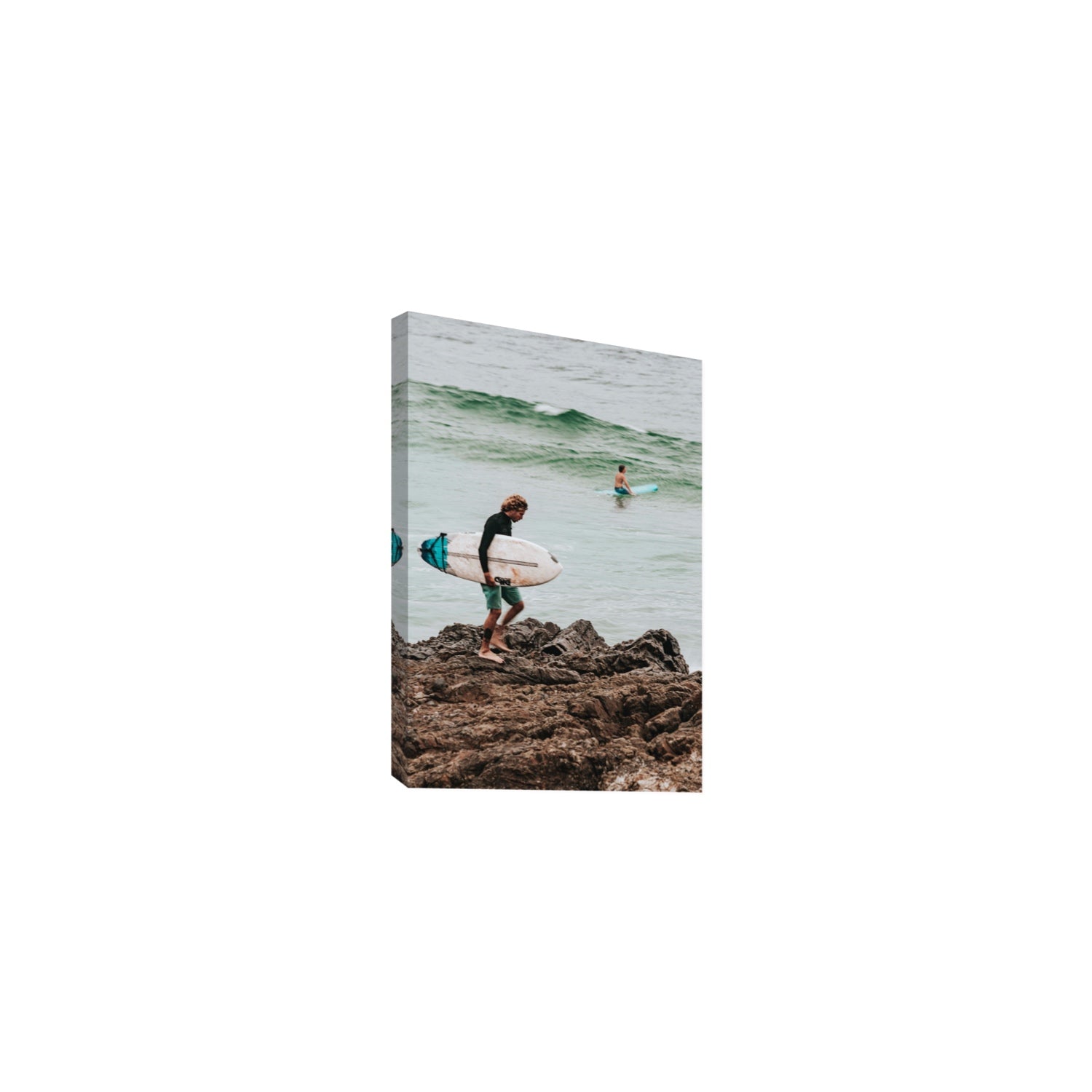 Not All Who Wander Are Lost Byron Bay Surf wall art Medium stretched canvas print