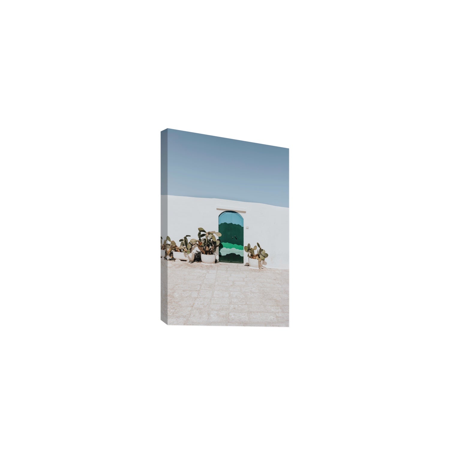 Imaginary Exit Puglia Mediterranean wall art Medium stretched canvas print