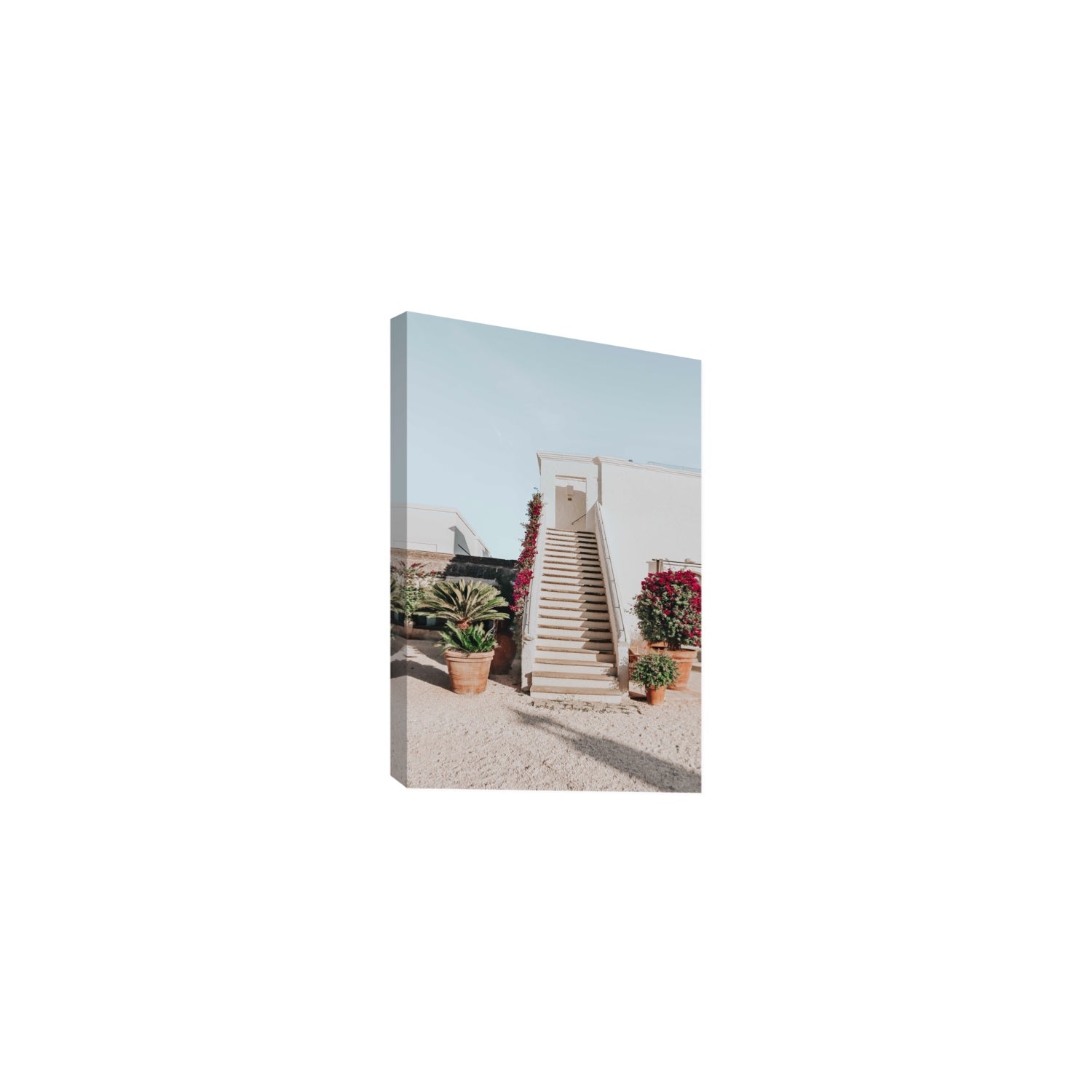 Tranquil Ascent Puglia Italian wall art Medium stretched canvas print