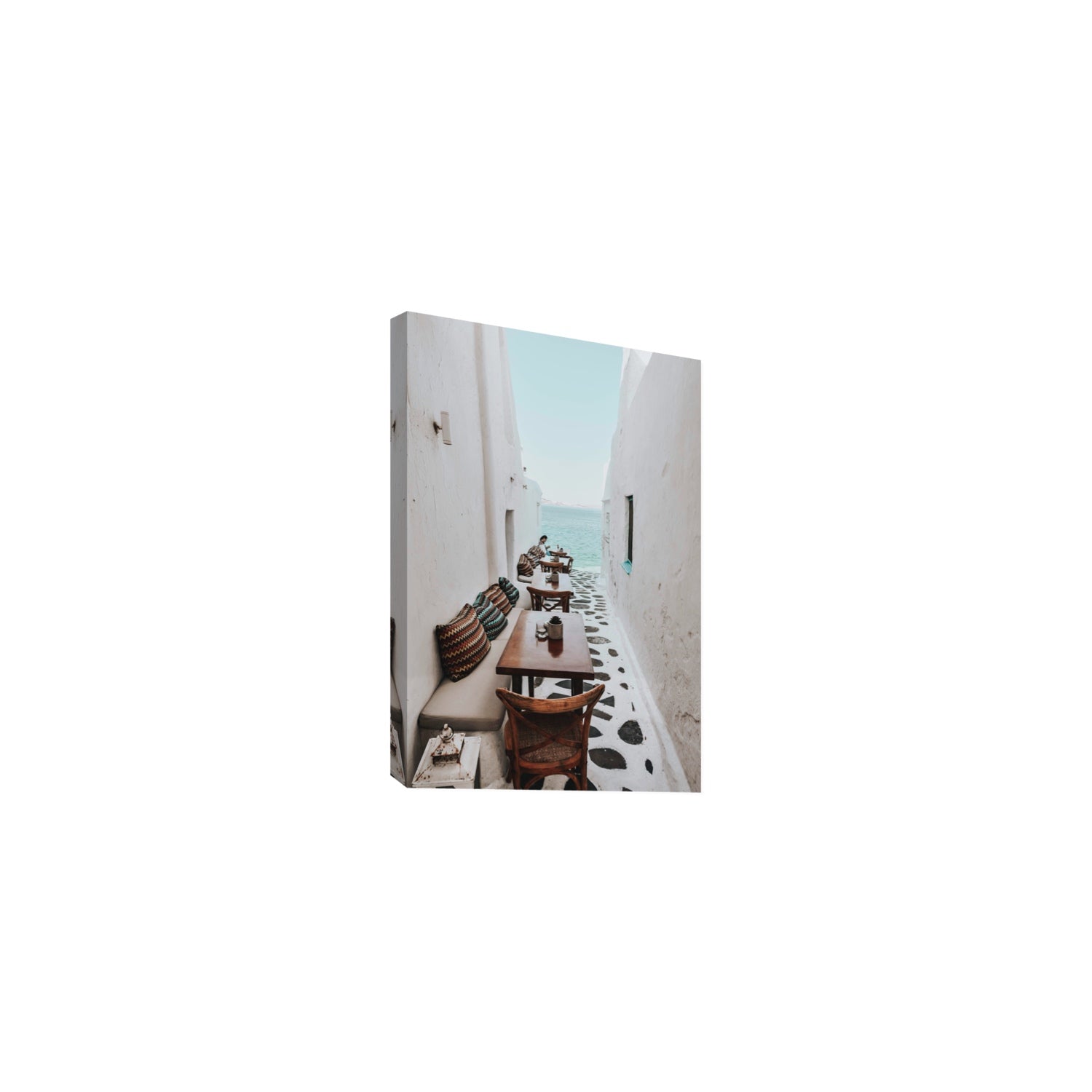 Trip Down Memory Lane fine art print, Mykonos, Greece, Medium, Stretched Canvas