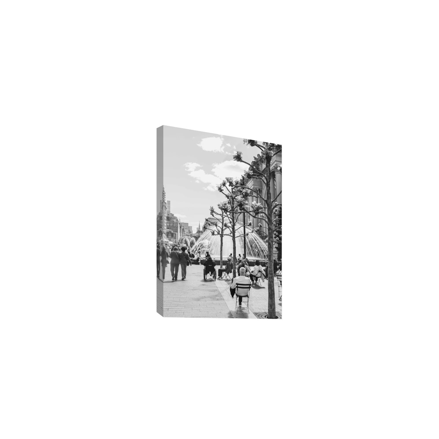 Luminary Noir New York NYC Black & White wall art Medium stretched canvas print
