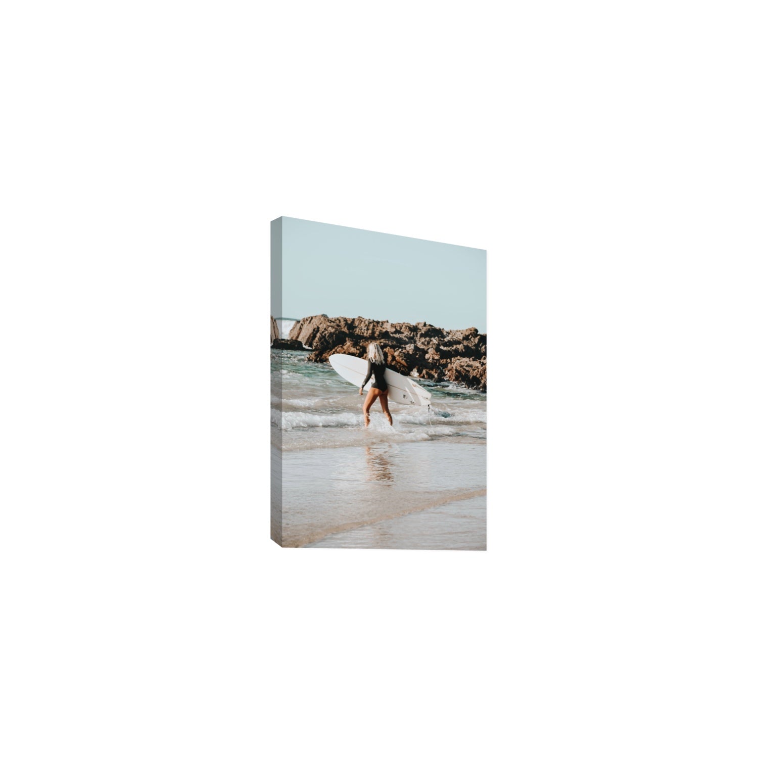 Bethany Byron Bay Surf coastal decor wall art Medium stretched canvas print