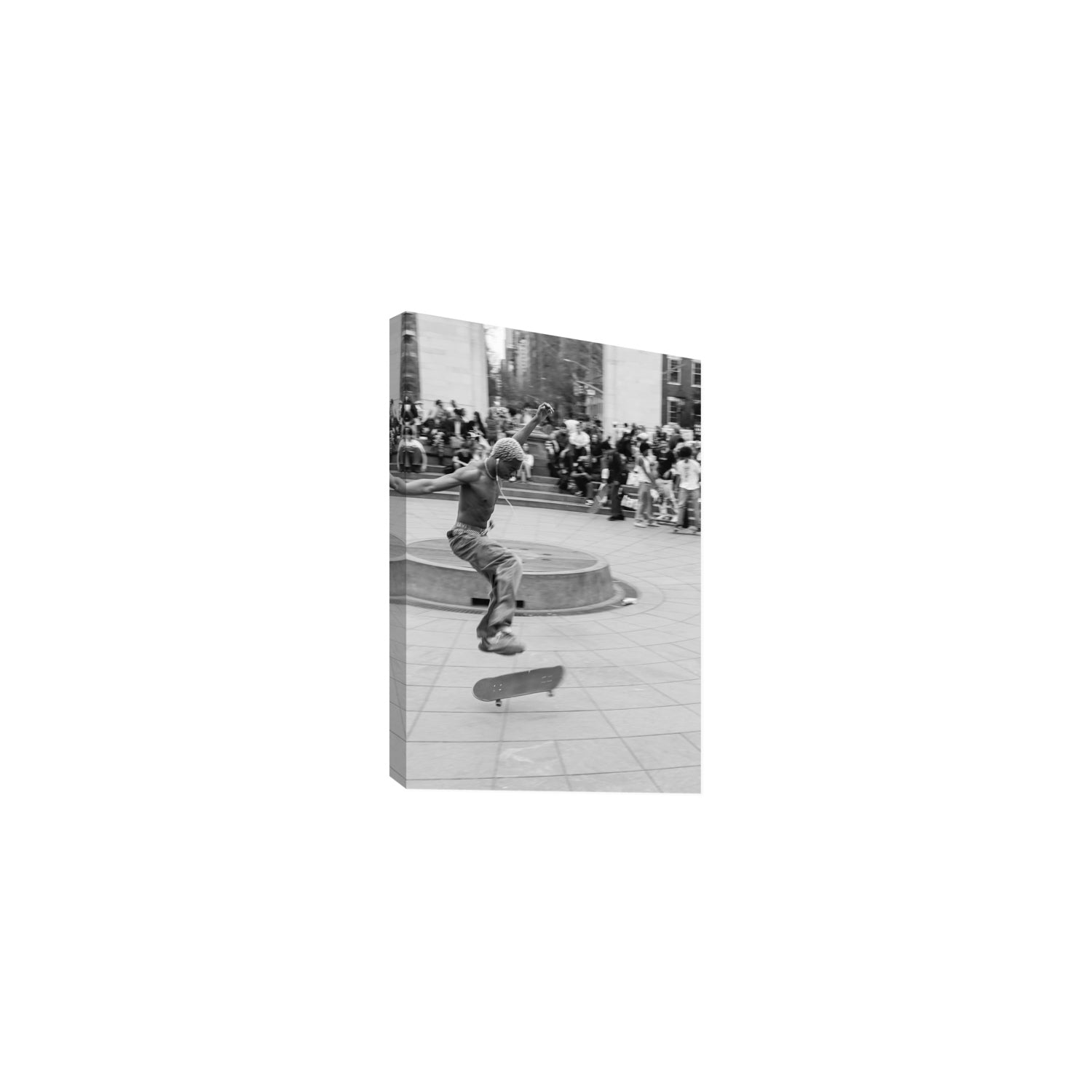 Airborne Rhythms New York NYC Black & White wall art Medium stretched canvas print