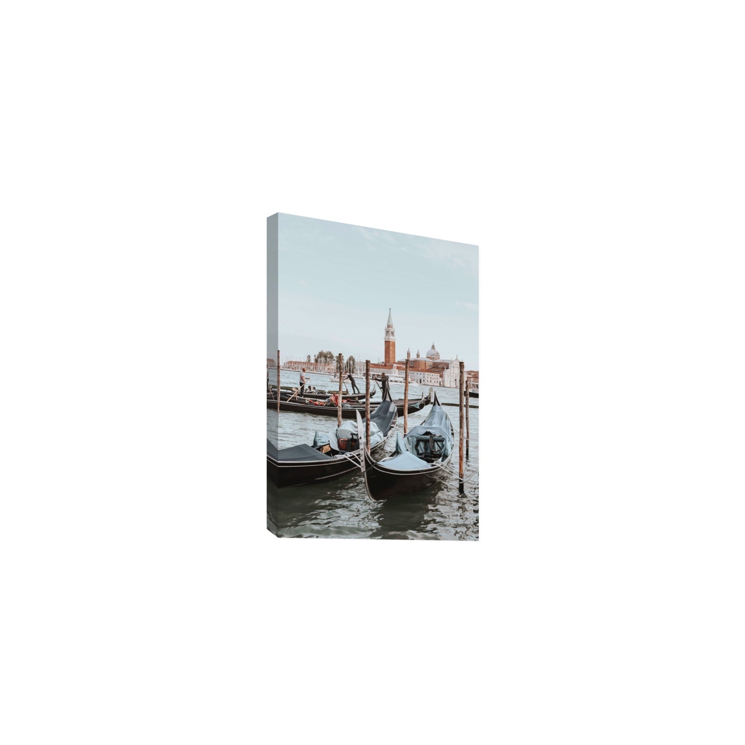 Italian Commute Venice Italian Mediterranean decor wall art Medium stretched canvas print