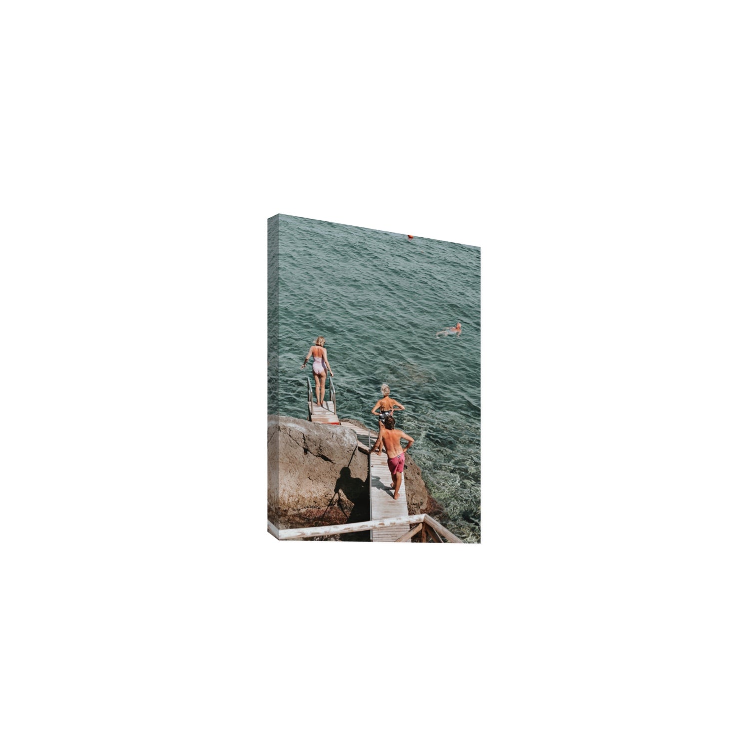 Freewheeling Spirit Tuscany coastal Italian wall art Medium stretched canvas print