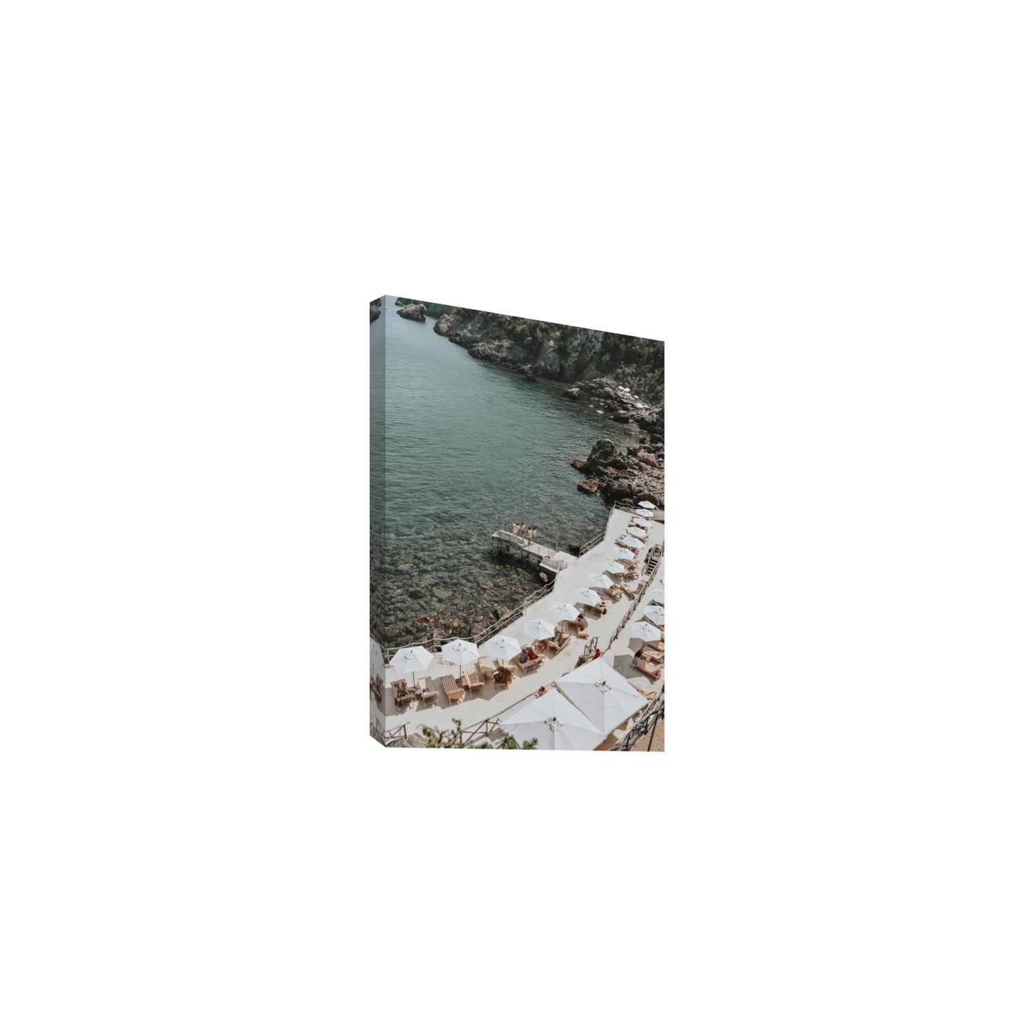 Pier Perspectives Tuscany coastal Italian wall art Medium stretched canvas print