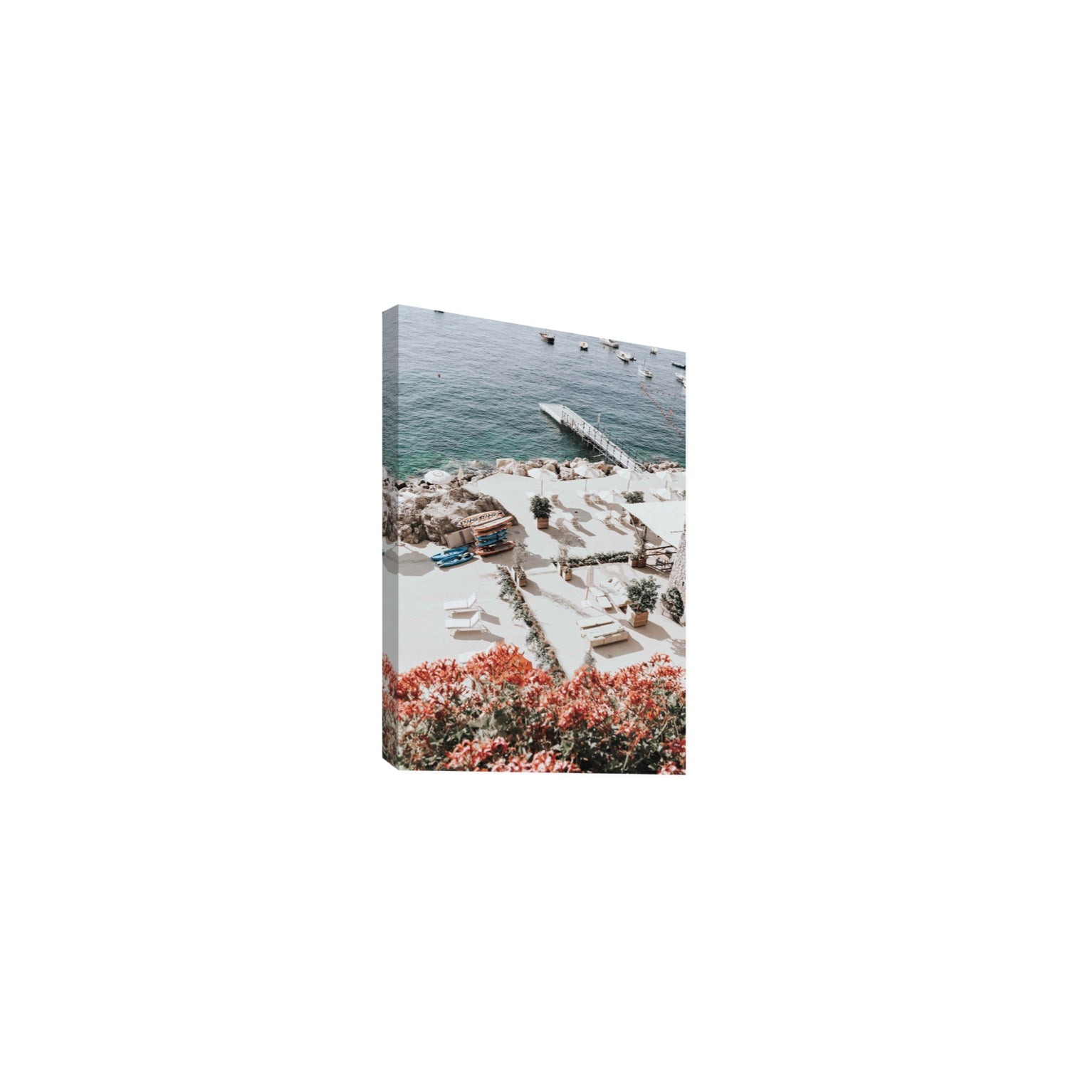 A Work of Art Amalfi coastal wall art Medium stretched canvas print