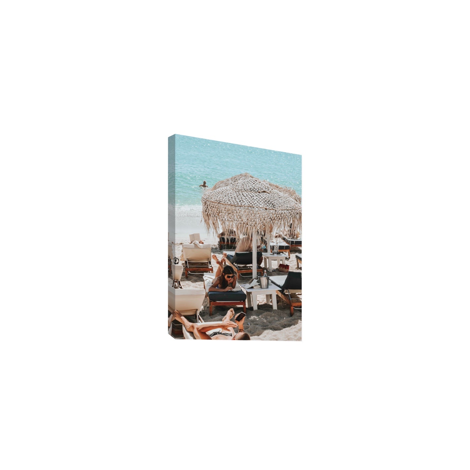 In The Zone Mykonos Greek island wall art Medium stretched canvas print