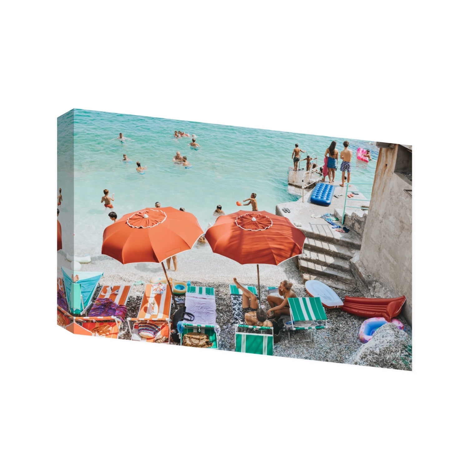 Water Wonderland fine art print, Capri, Italy, Statement, Stretched Canvas