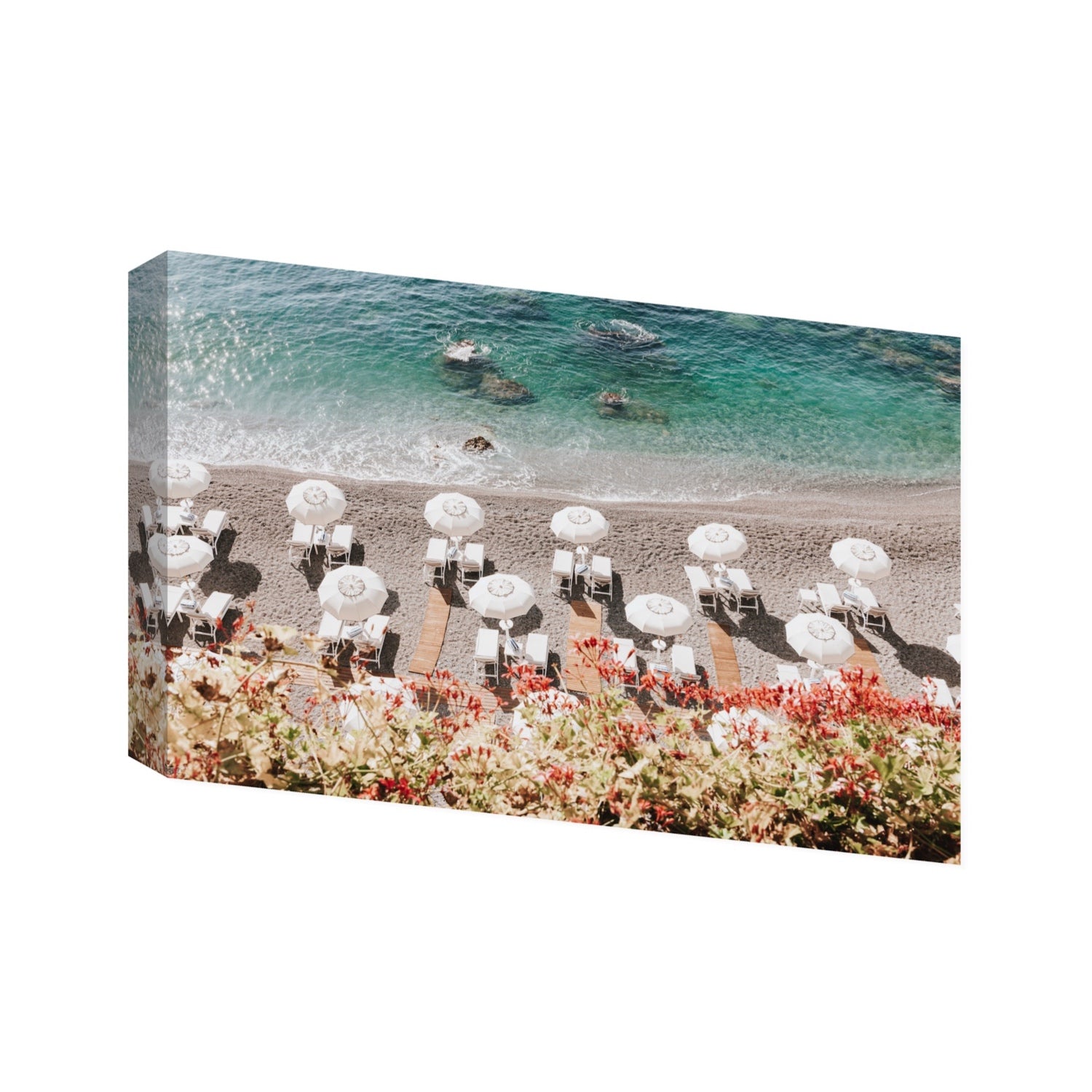 Coastal Charms fine art print, Amalfi, Italy, Statement, Stretched Canvas
