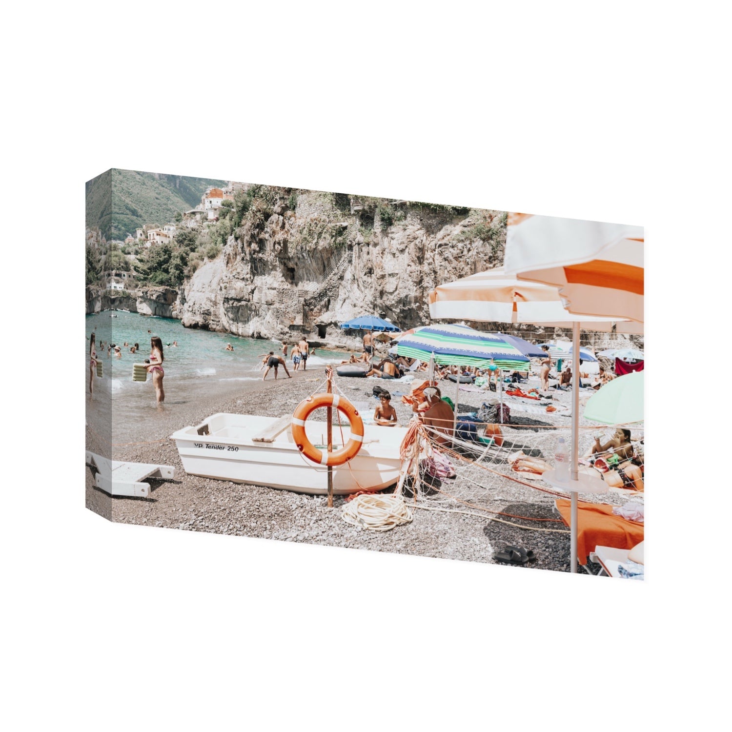 Bellezza By The Bay fine art print, Positano, Italy, Statement, Stretched Canvas