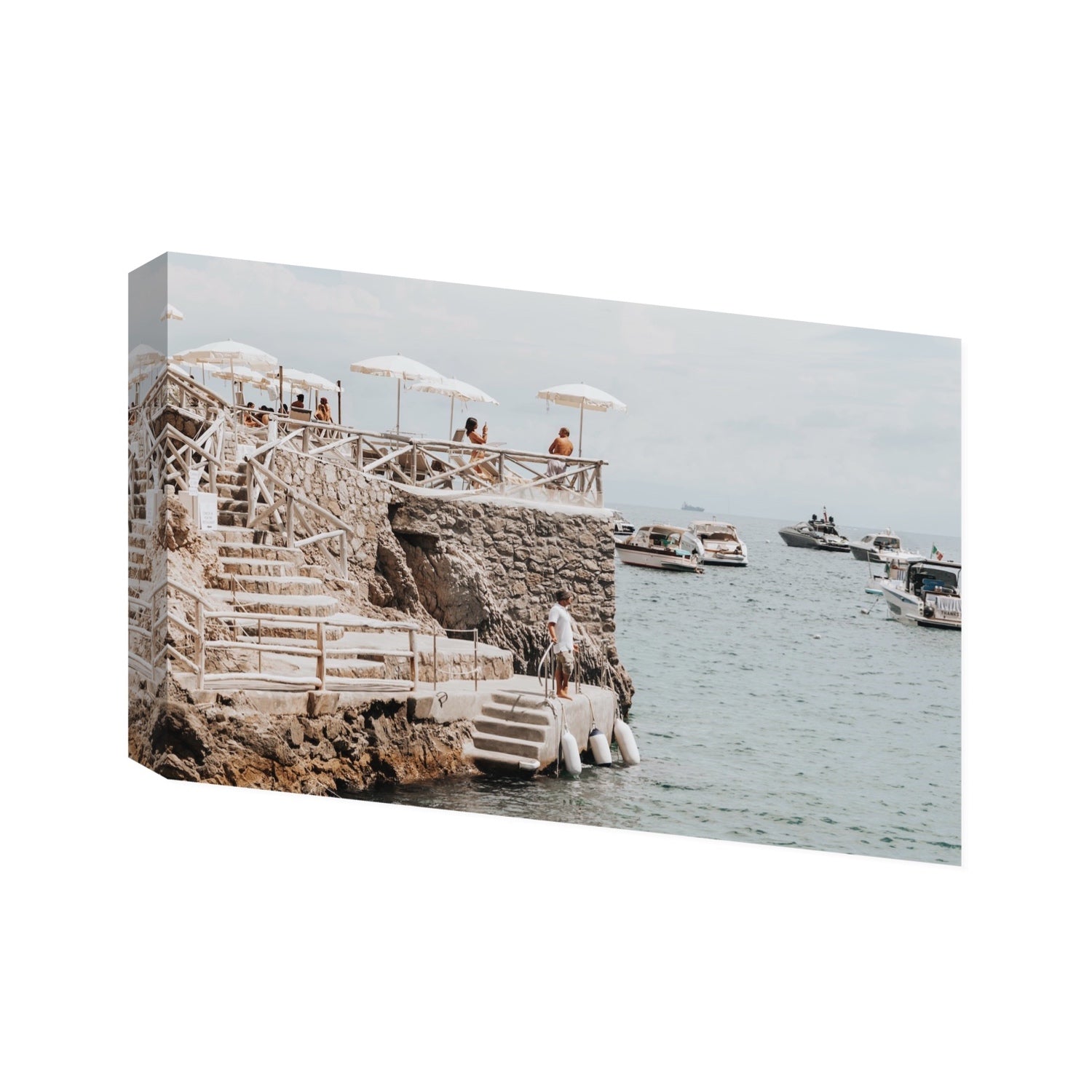 Conca Del Sogno fine art print, Nerano, Italy, Statement, Stretched Canvas