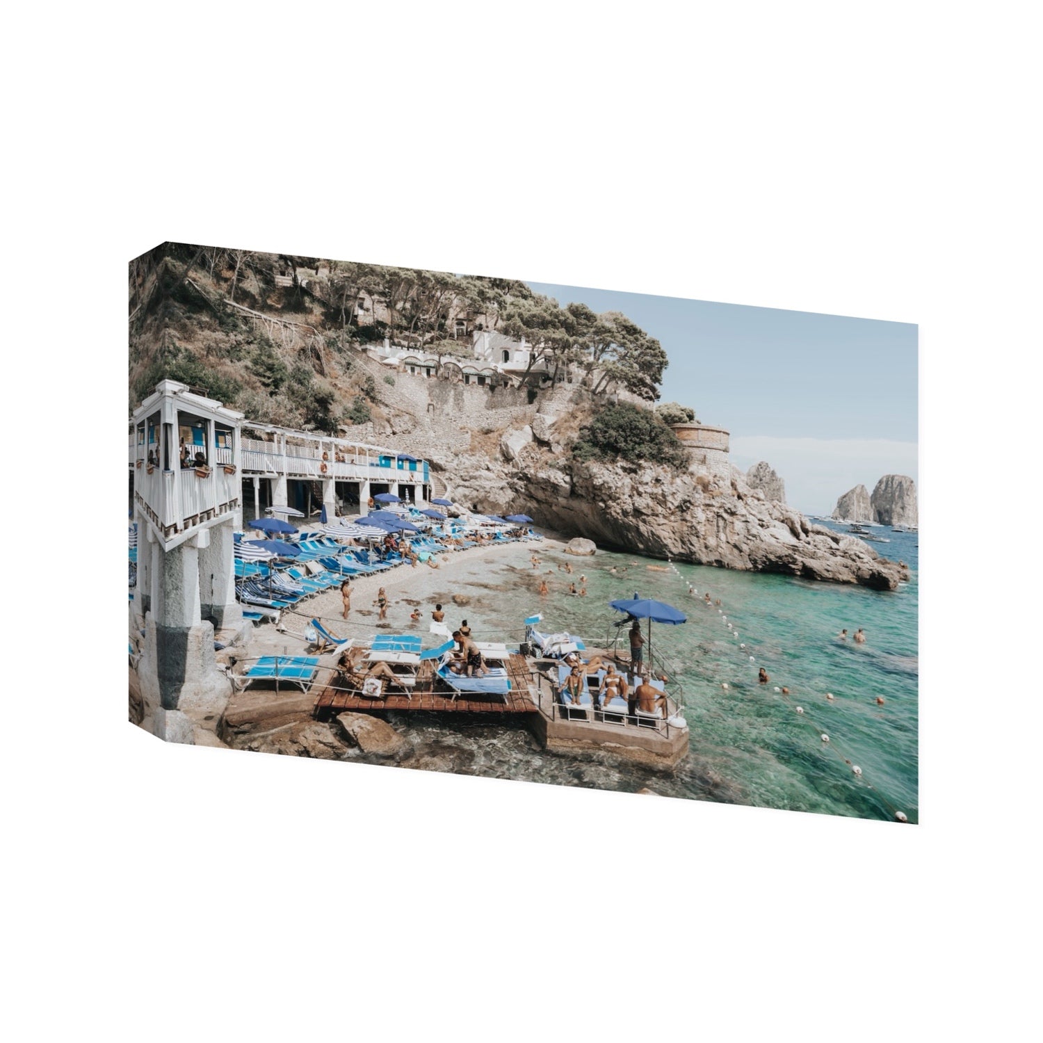 Vita Bella fine art print, Capri, Italy, Statement, Stretched Canvas