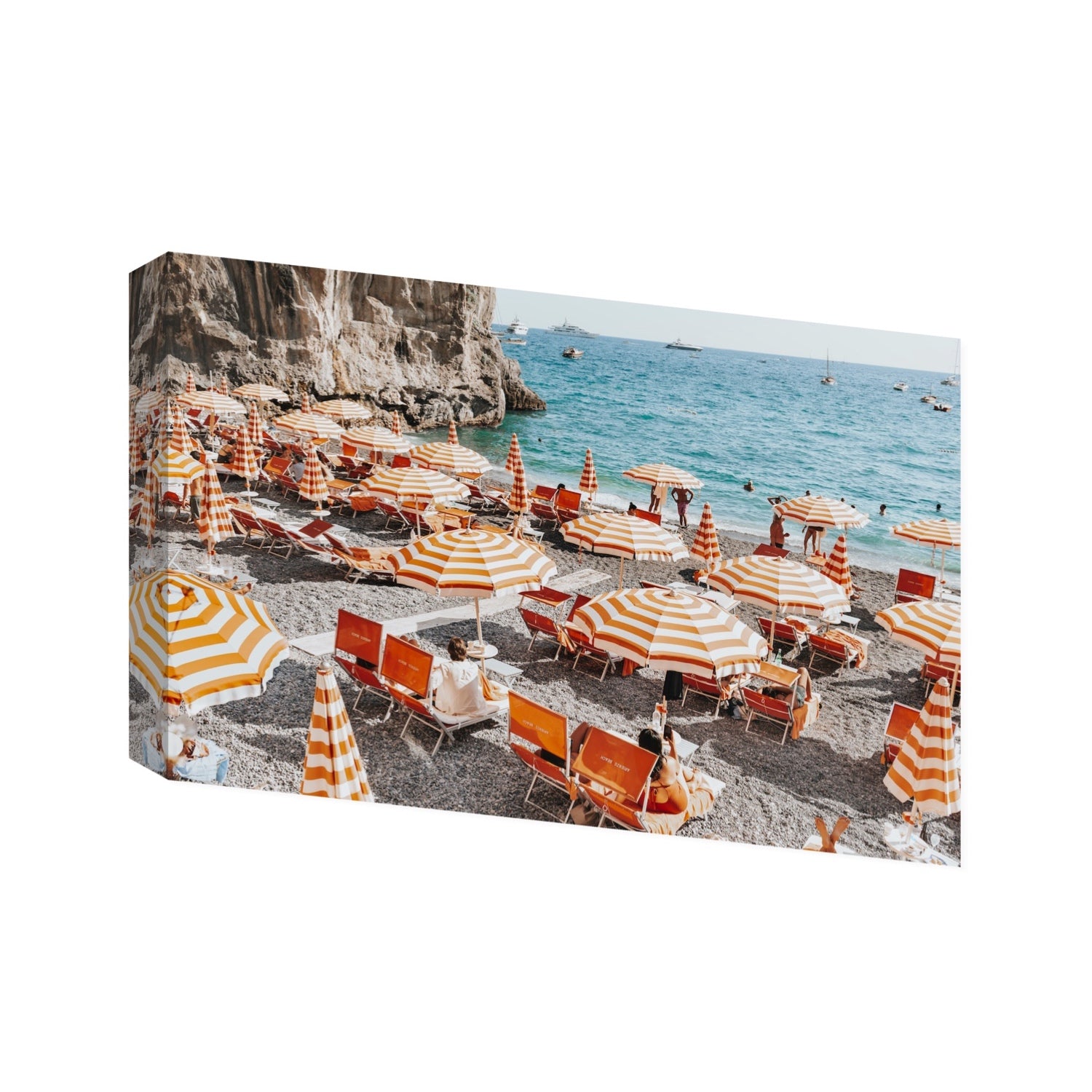 Mango Sorbet fine art print, Positano, Italy, Statement, Stretched Canvas